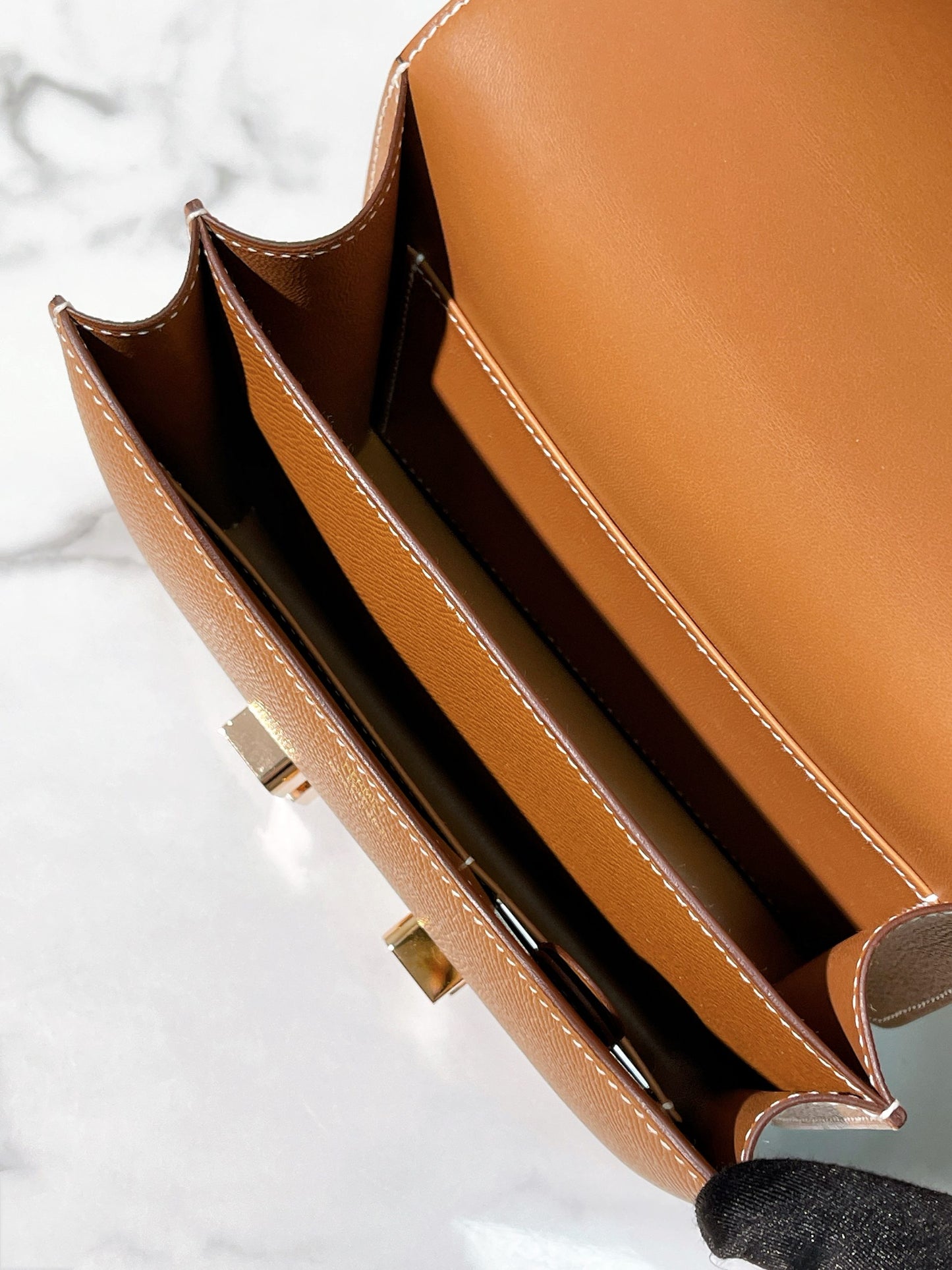 HERMES CONSTANCE MINI, GOLD/ ROSE GOLD