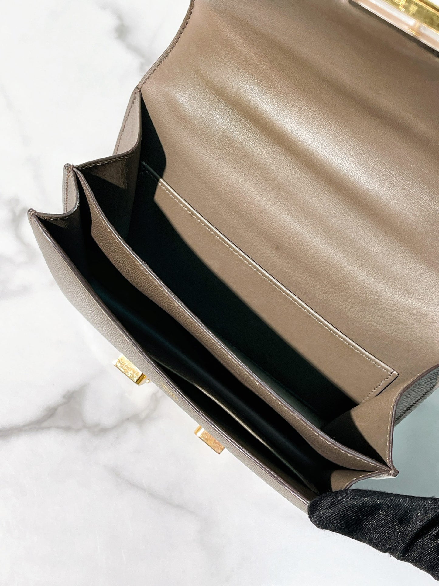 HERMES CONSTANCE MINI, Etain/Gold