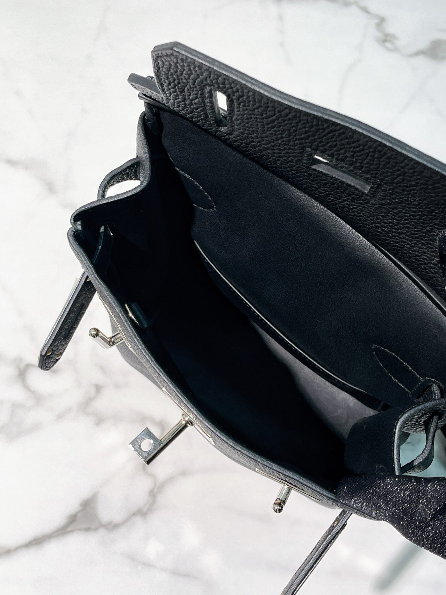 HERMES HAC A DOS PM, Noir/Silver