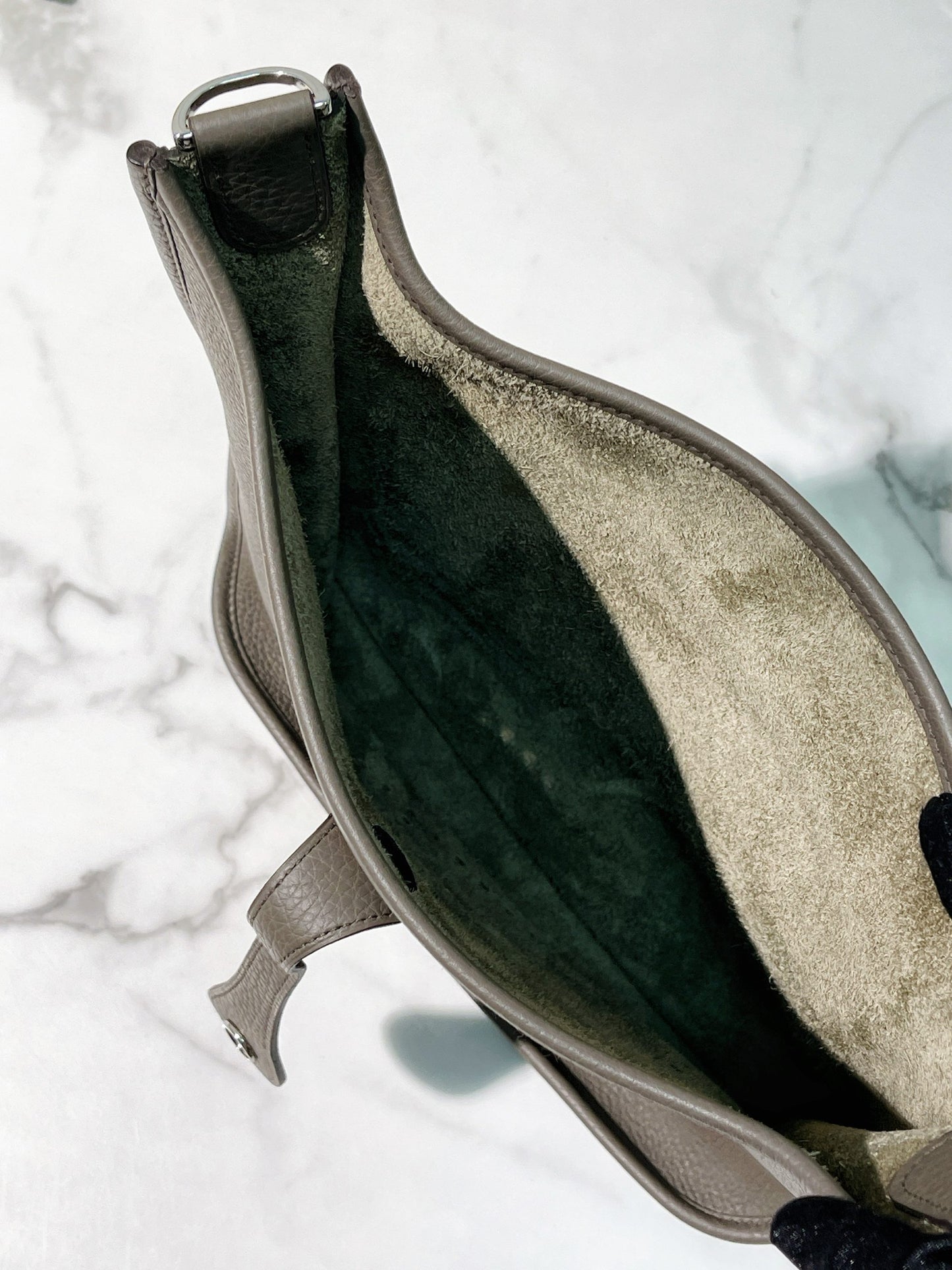 HERMES EVELYNE 29, Gris Etain/Silver