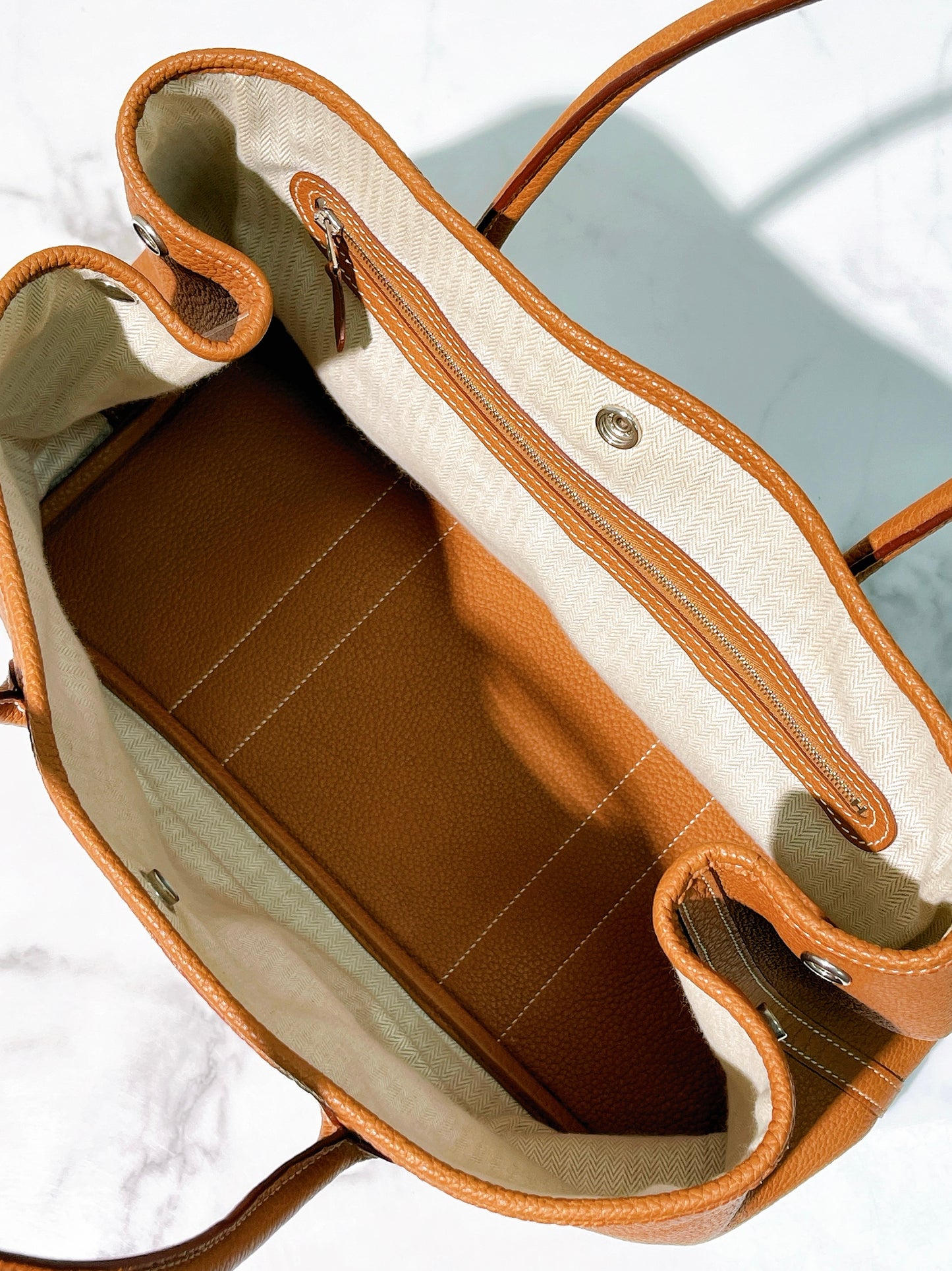 HERMES GARDEN PARTY 36, Gold/Silver