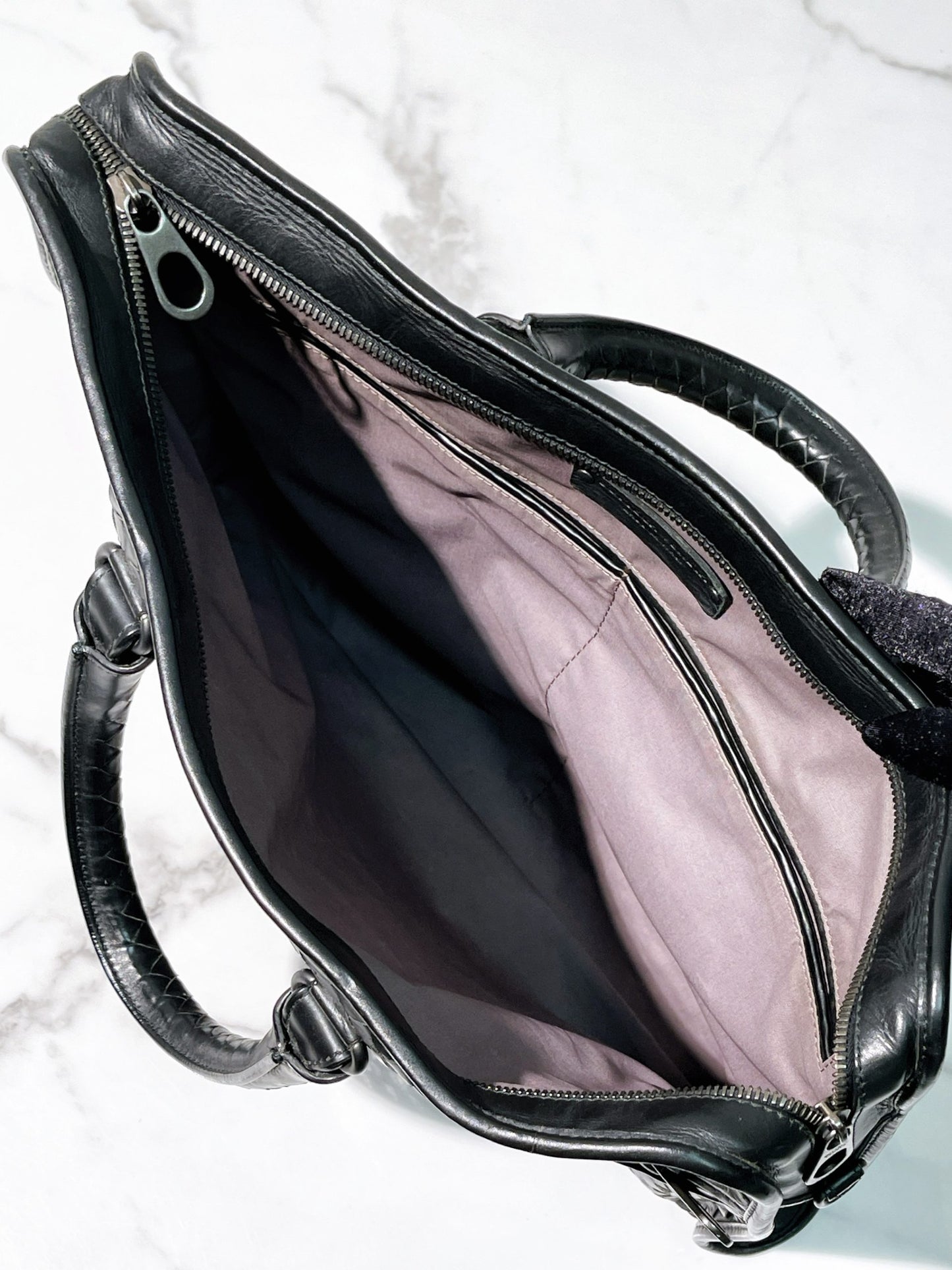 BOTTEGA VENETA HANDBAG, Black/Silver