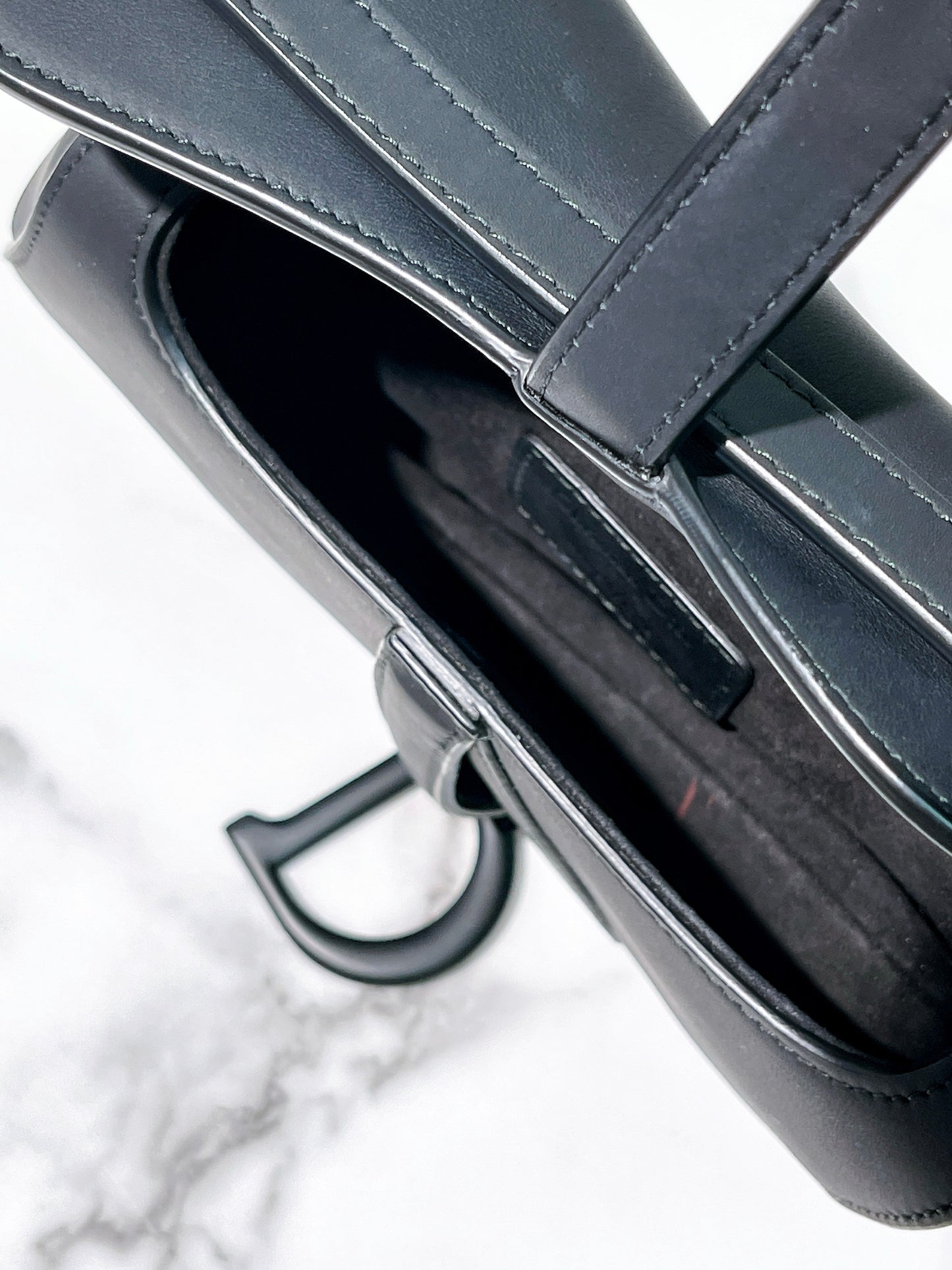 DIOR SMALL SADDLE, So Black