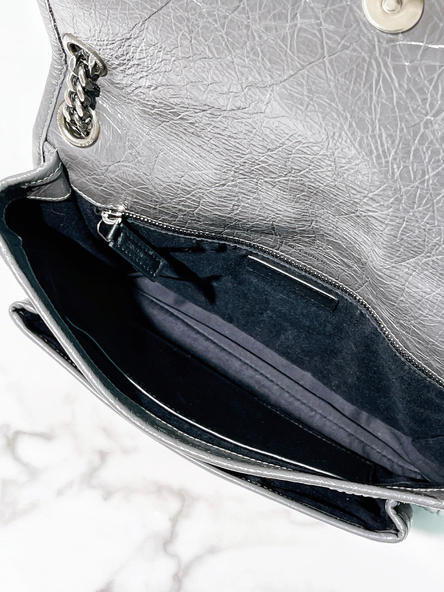 YSL NIKI MEDIUM, Grey