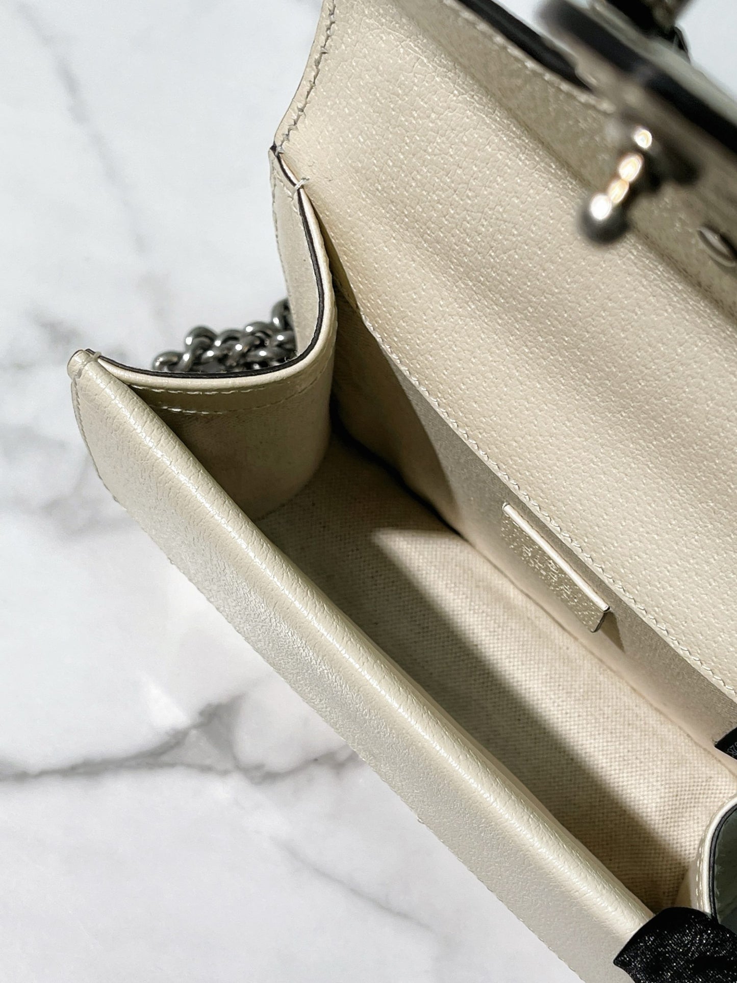 GUCCI DIONYSUS SMALL, White/Silver