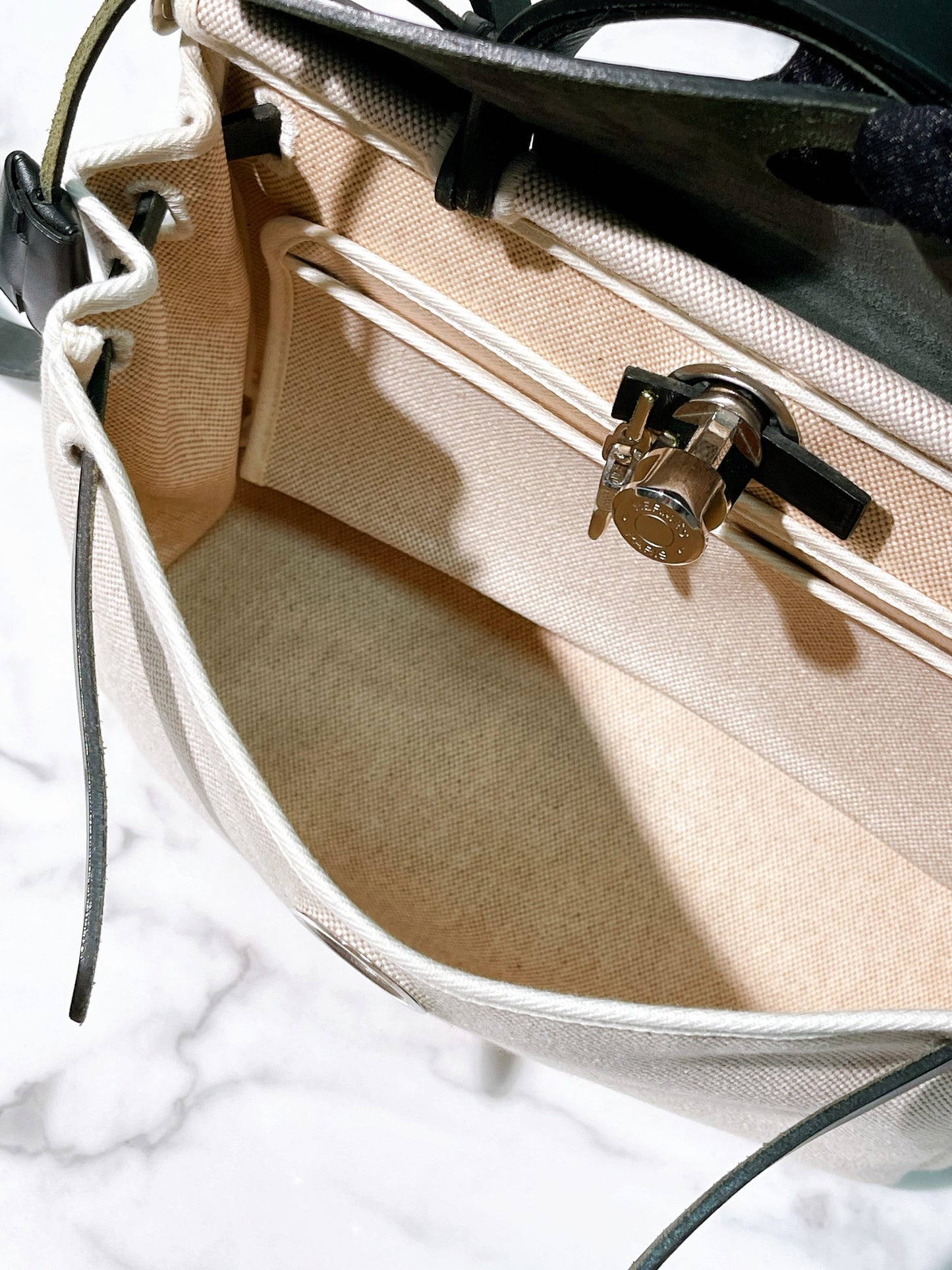 HERMES VINTAGE HERBAG 31, Double Bag