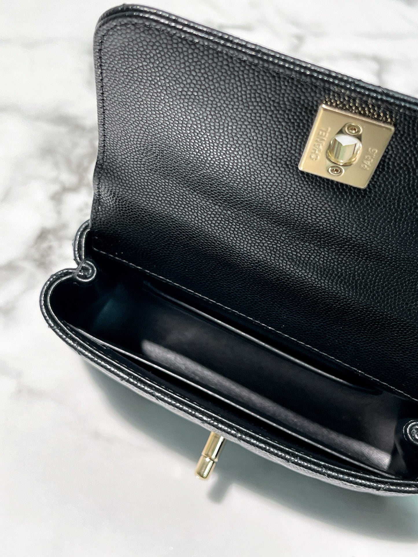 CHANEL MINI COCO HANDLE, Black/Gold