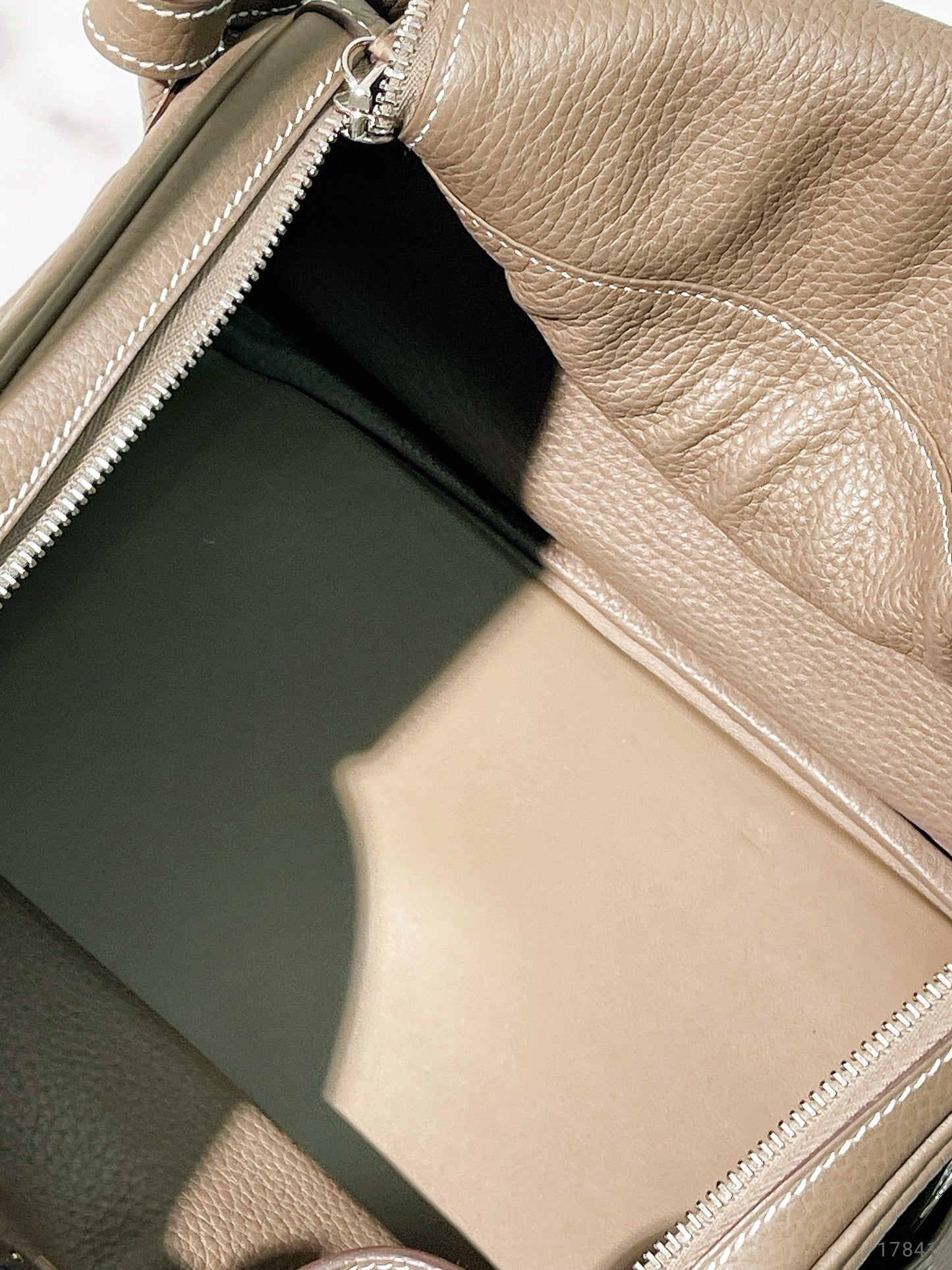 HERMES LINDY 30, Etoupe/Silver