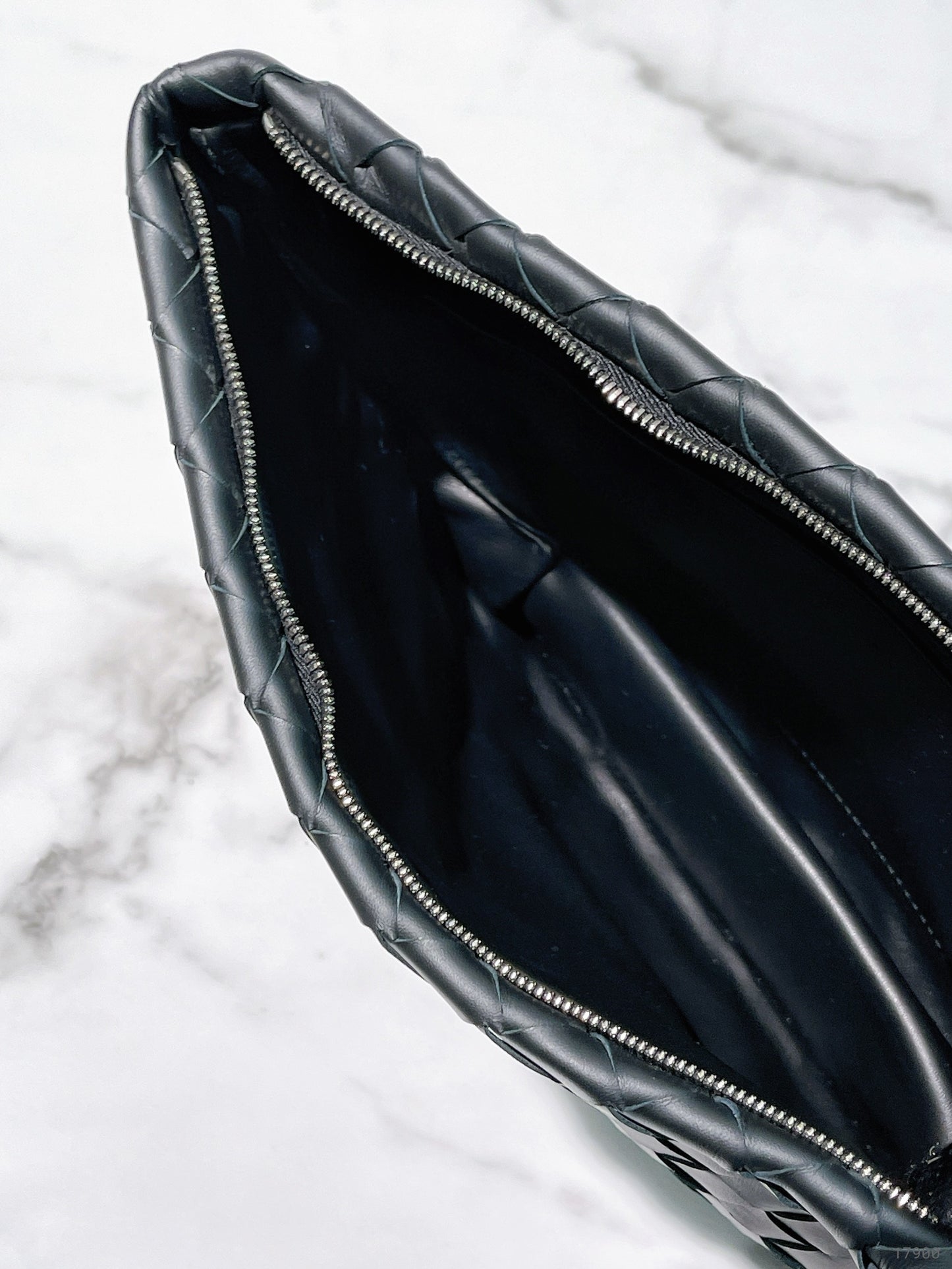 BOTTEGA VENETA POUCH, Black/Silver