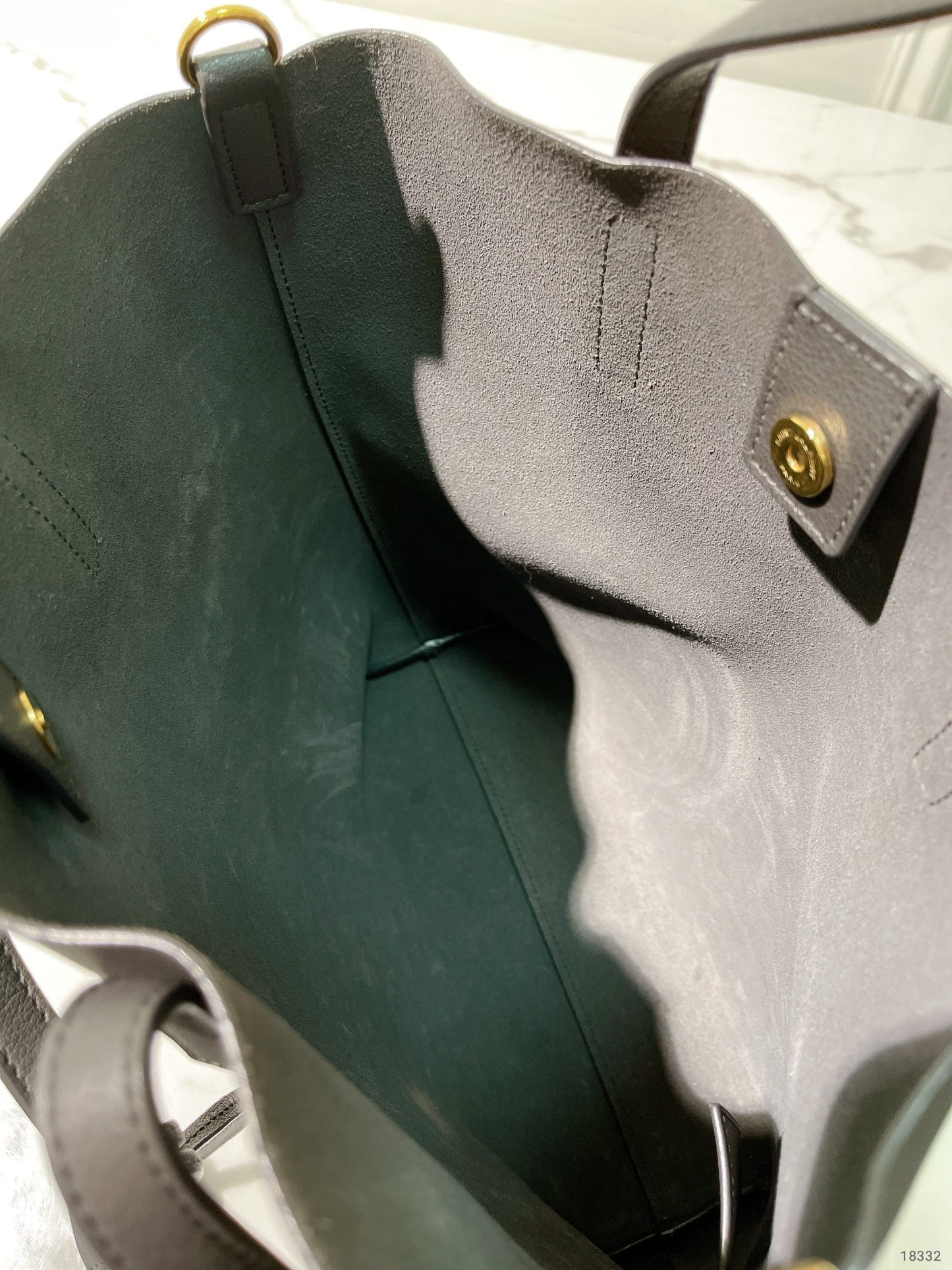 YSL SHOPPING TOY BAG, Storm/Gold