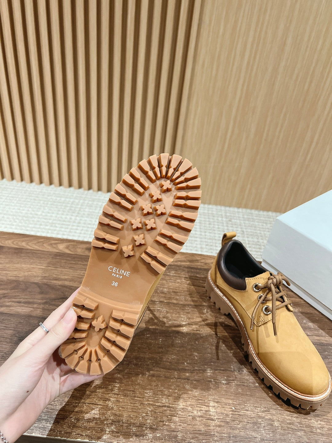 CELINE Classic Martin Boots – Big Yellow Boots, Low-top