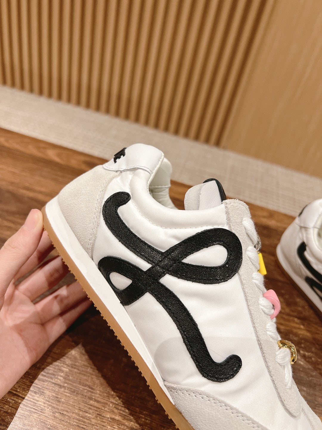 Loewe Ballet Runner 2.0 in nylon and calfskin 07