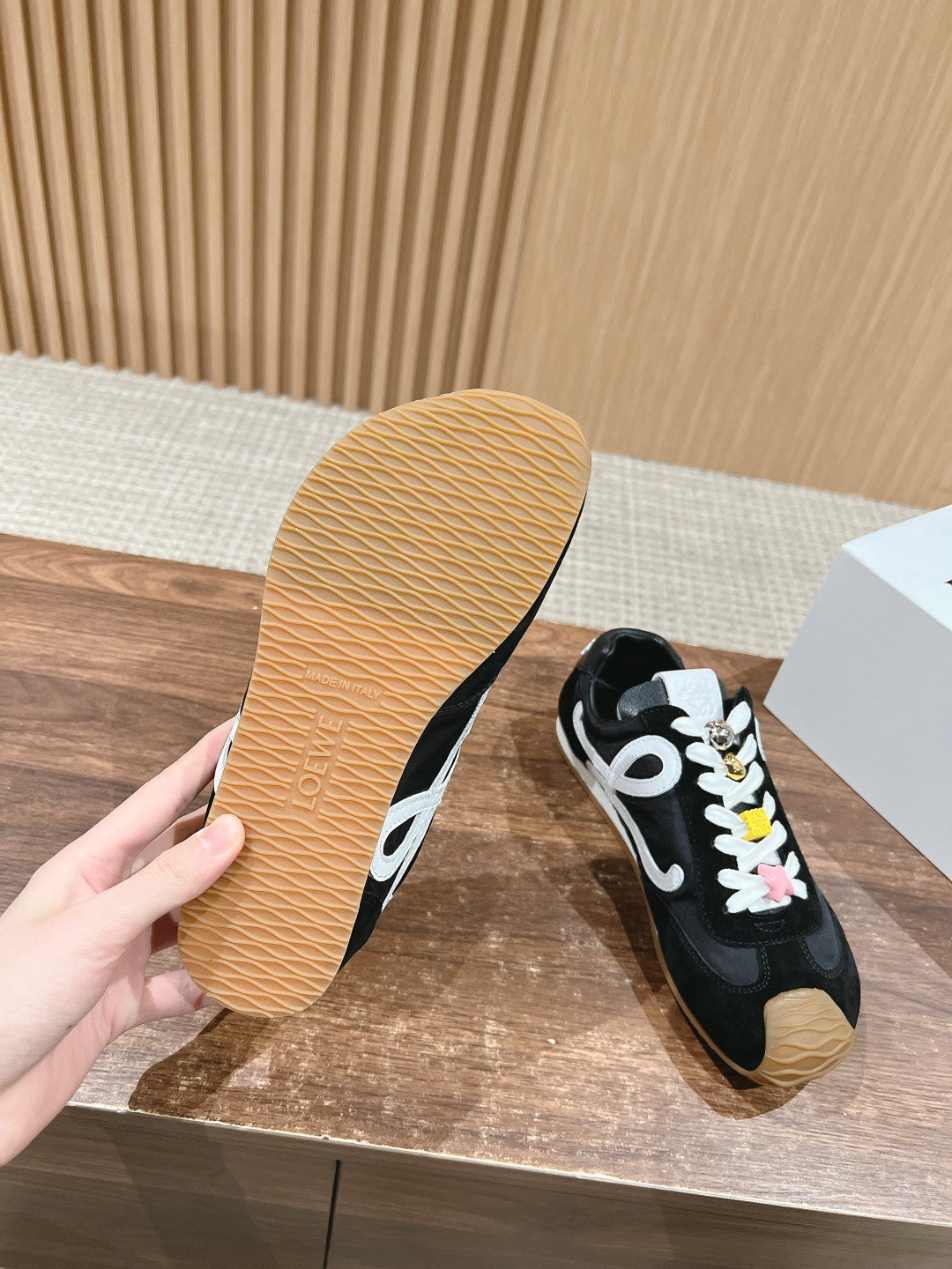 Loewe Ballet Runner 2.0 in nylon and calfskin 06