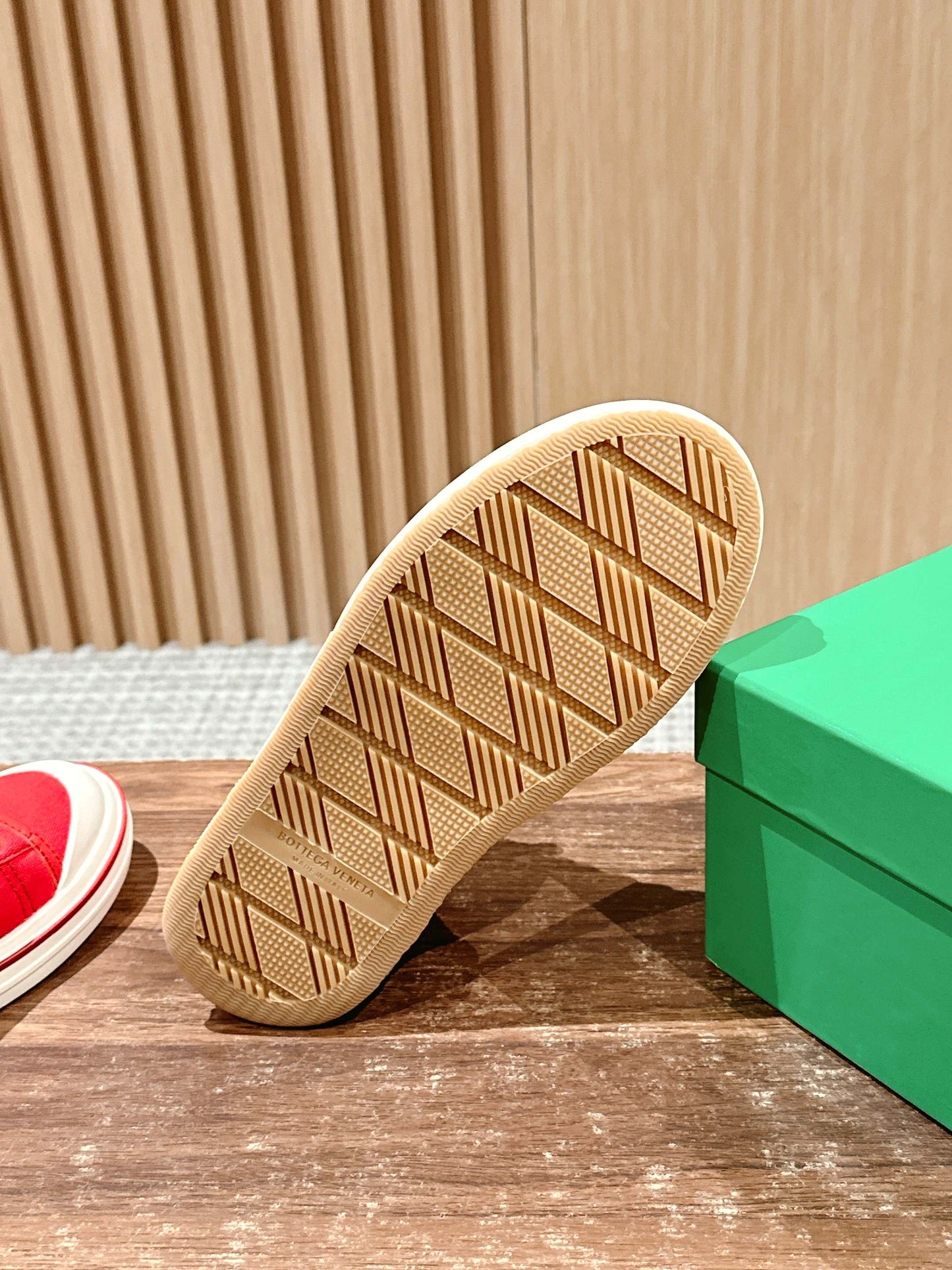 Bottega Veneta Retro Eliot Sneakers, Full Red