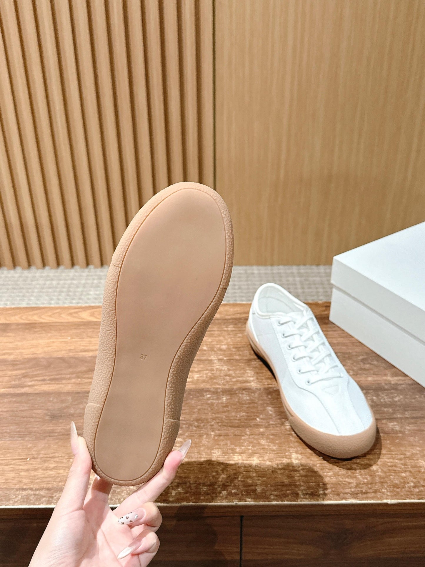 The Row Minimalist Low-Top Canvas Sneakers, Black