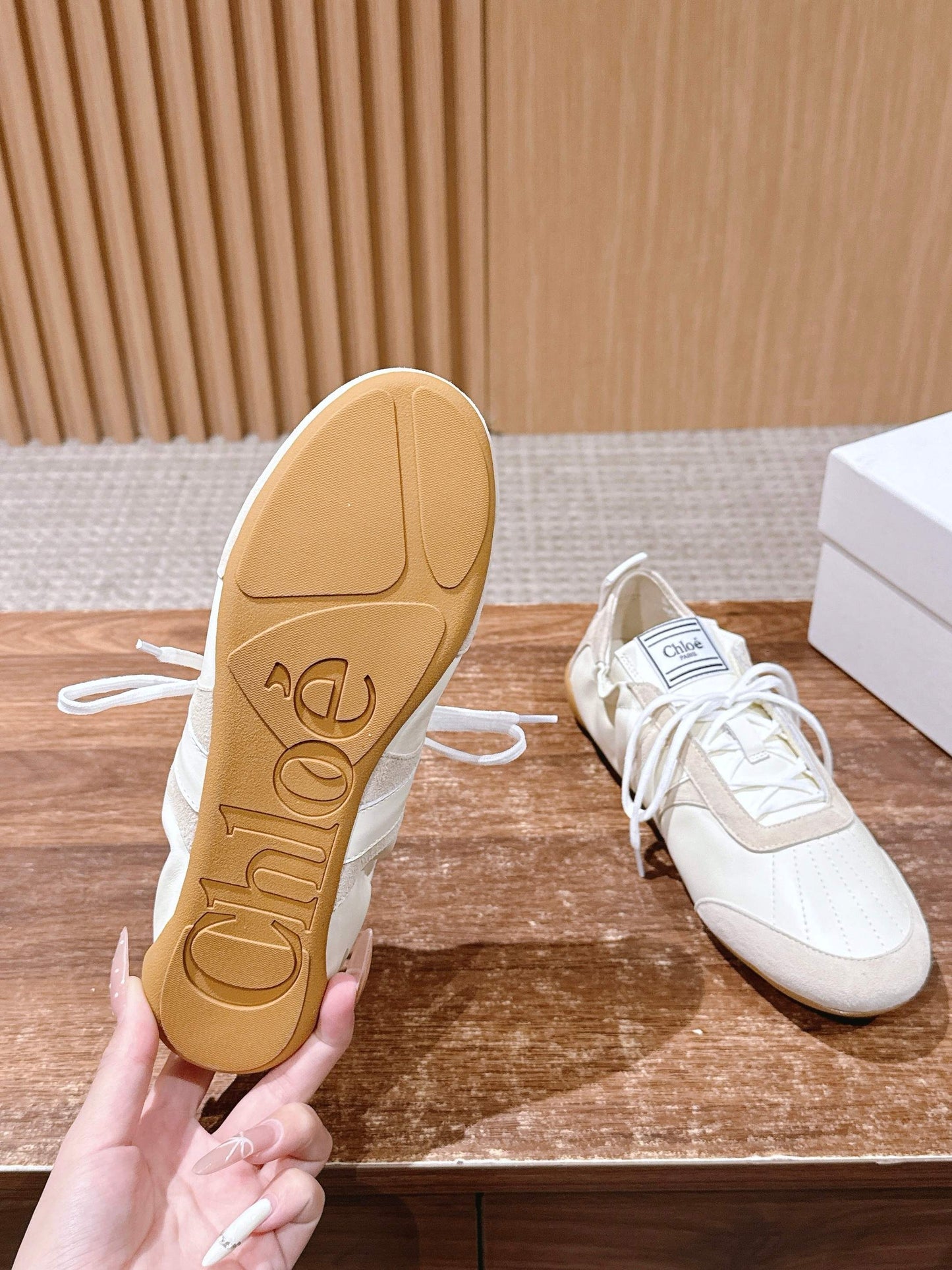 Chloé Ballet Sneakers, White