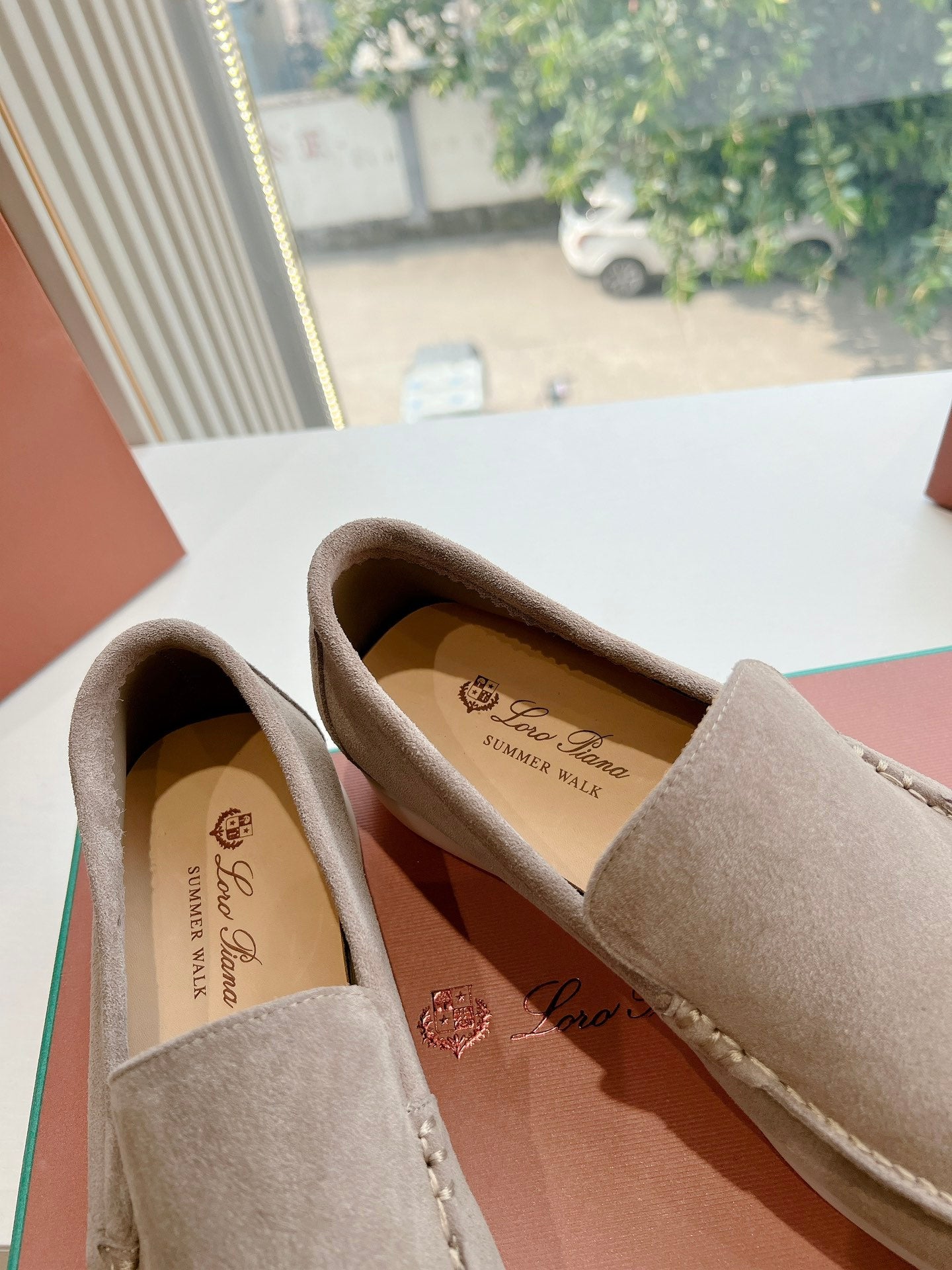 Loro Piana Summer Walk Loafer Suede, Canteen