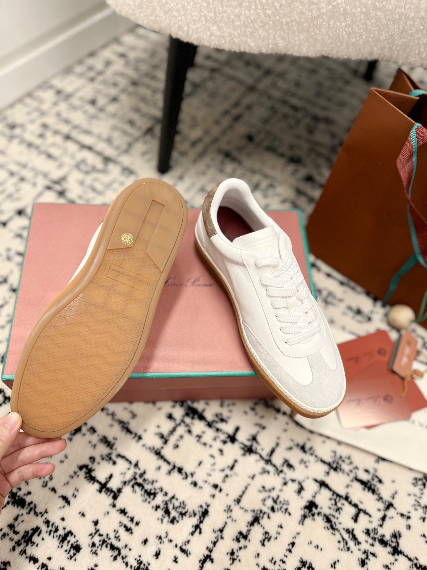 Loro Piana
Tennis Walk trainers, white