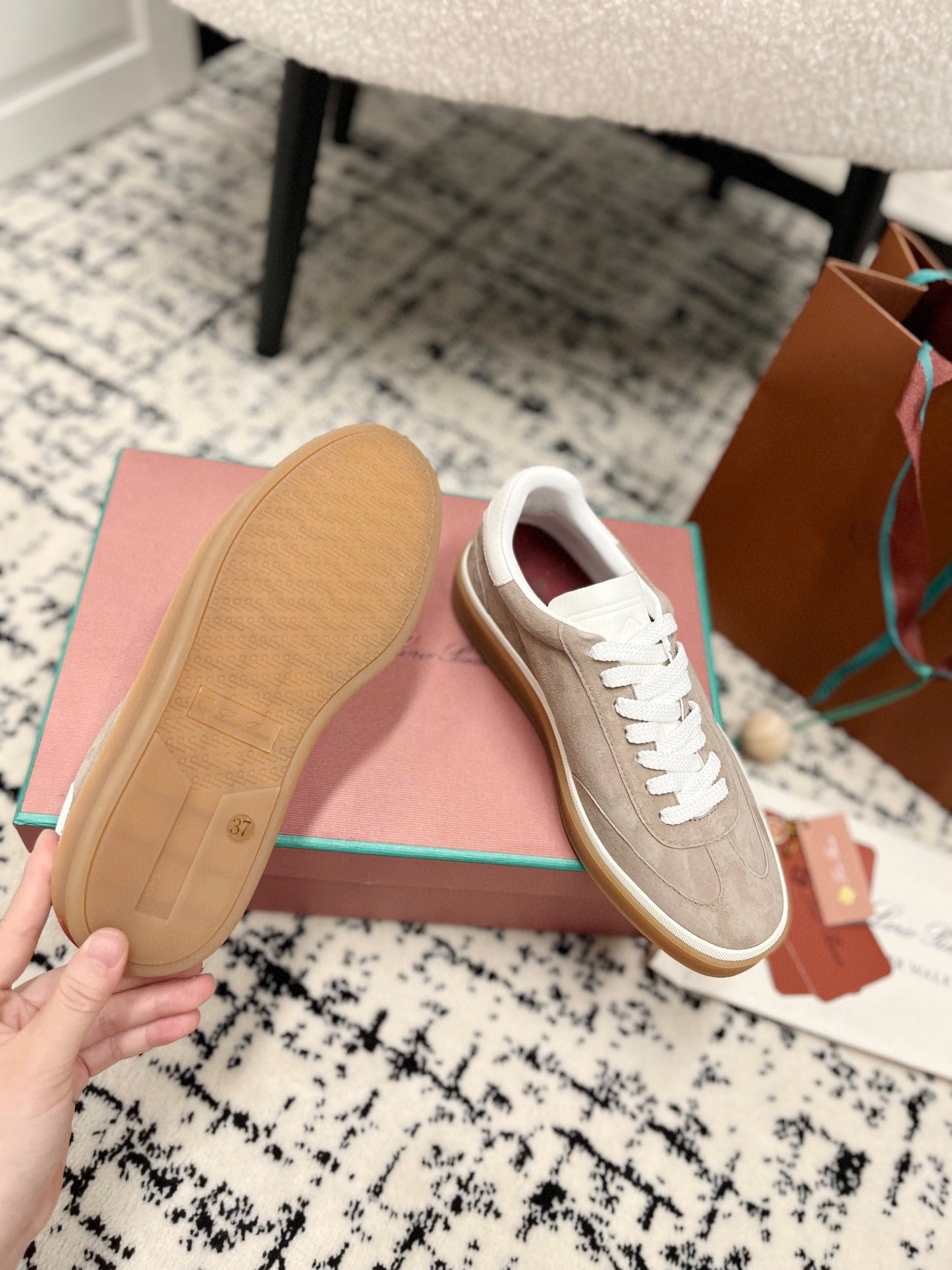 Loro Piana
Tennis Walk trainers, Grey