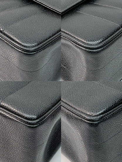 CHANEL TOP HANDLE BAG, BLACK/GOLD