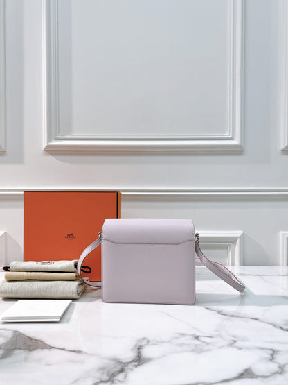 HERMES ROULIS MINI MAUVE PALE/SILVER