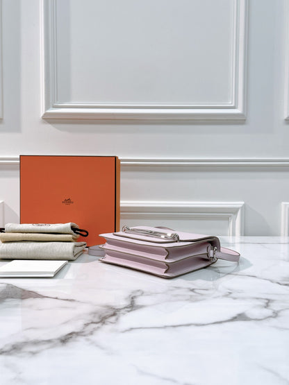 HERMES ROULIS MINI MAUVE PALE/SILVER