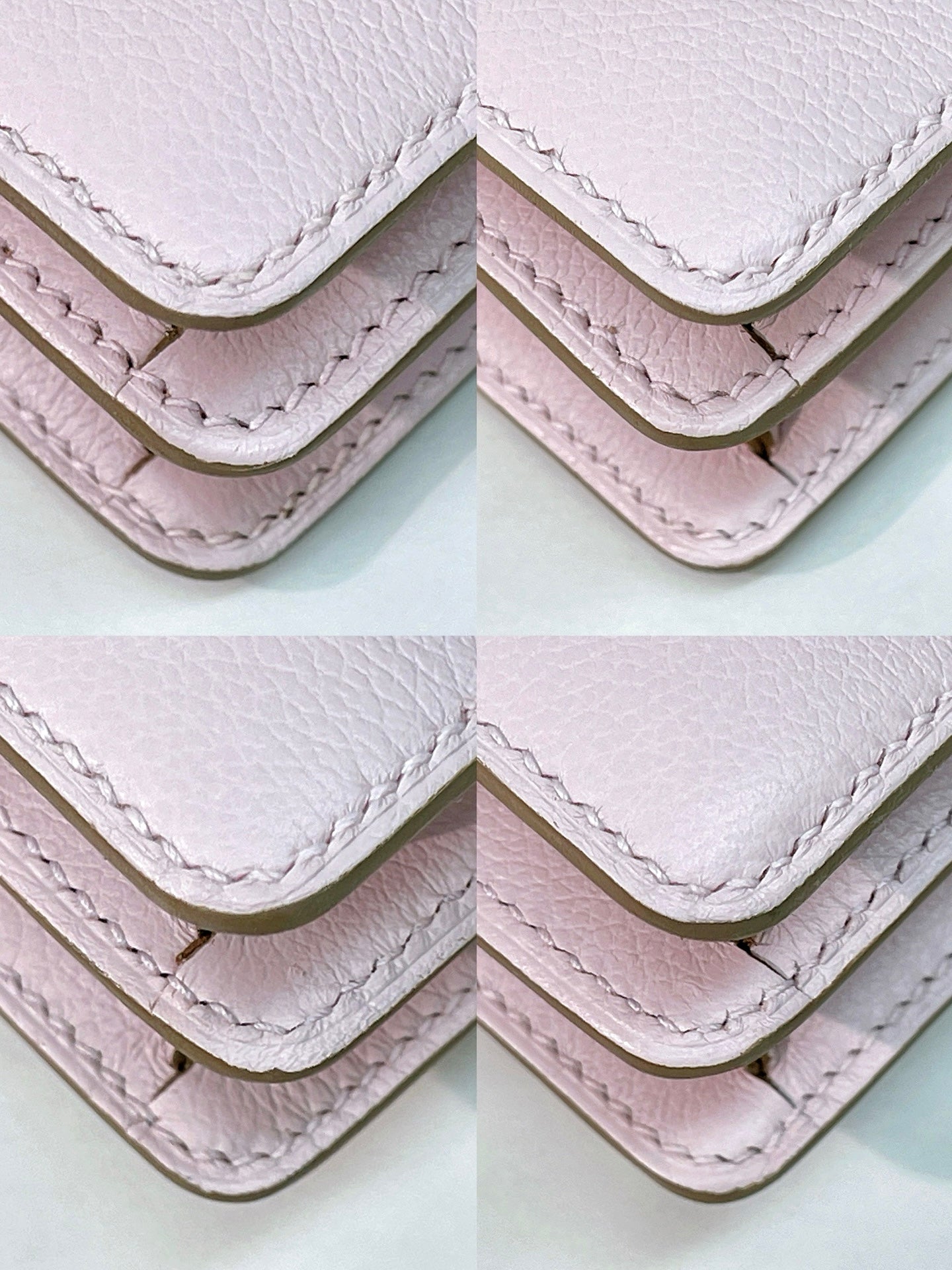 HERMES ROULIS MINI MAUVE PALE/SILVER