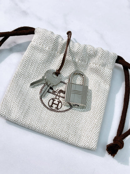 HERMES PICOTIN 18 NATA/SILVER