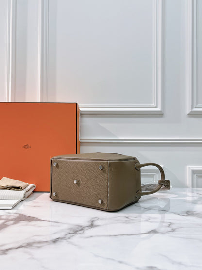 HERMES LINDY 26 ETOUPE/SILVER