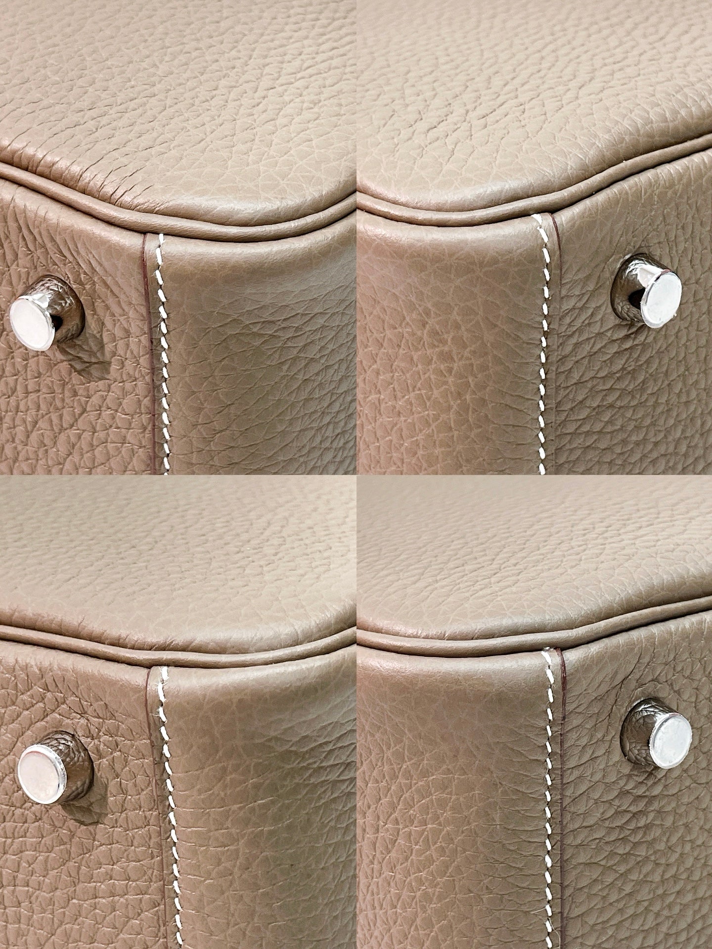 HERMES LINDY 26 ETOUPE/SILVER