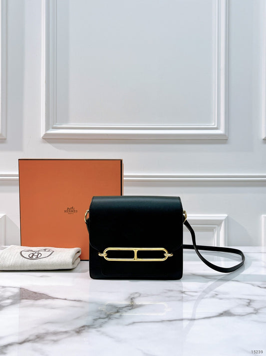 HERMES MINI ROULIS NOIR/GOLD