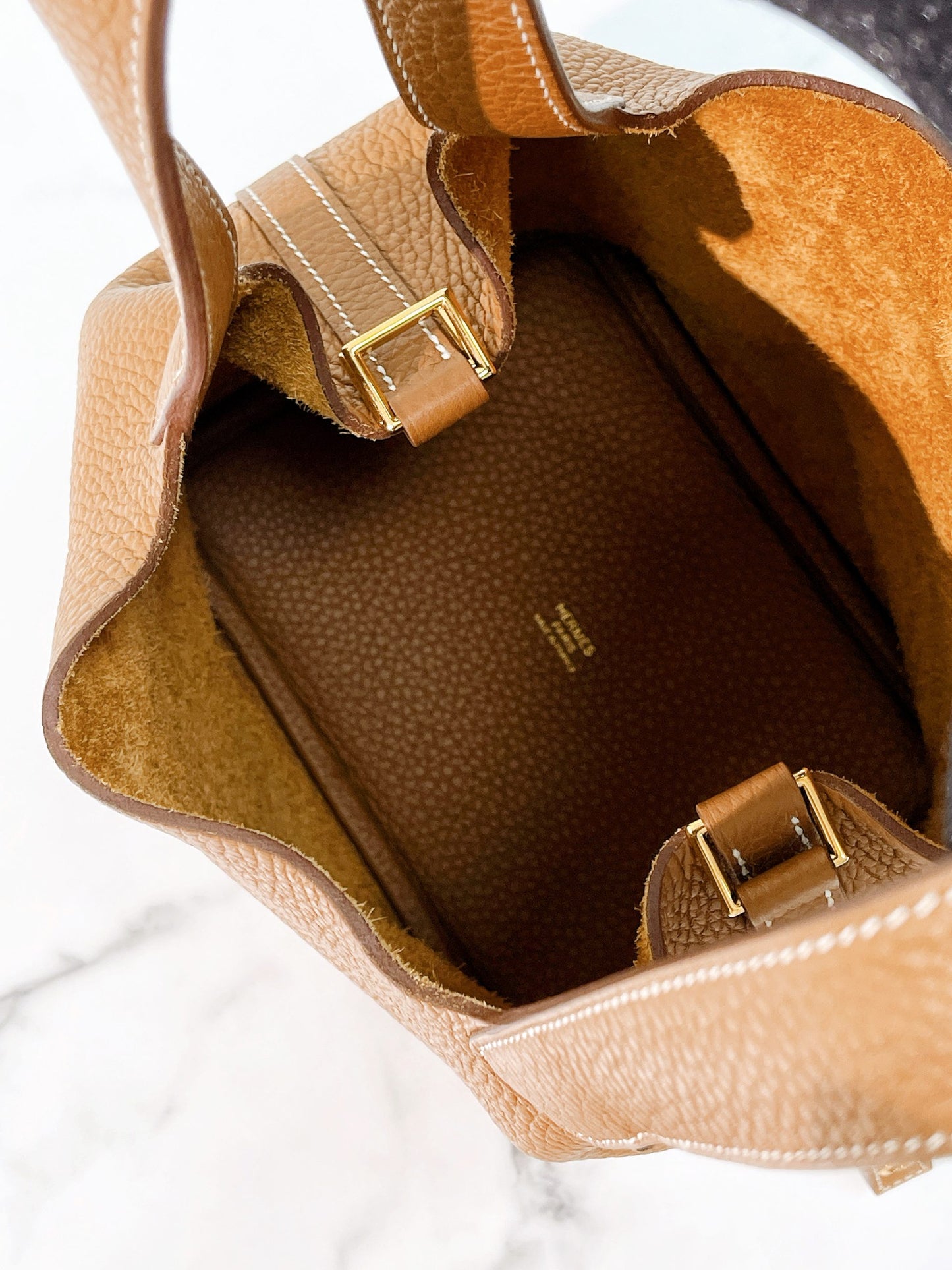 HERMES PICOTIN 18 GOLD/GOLD