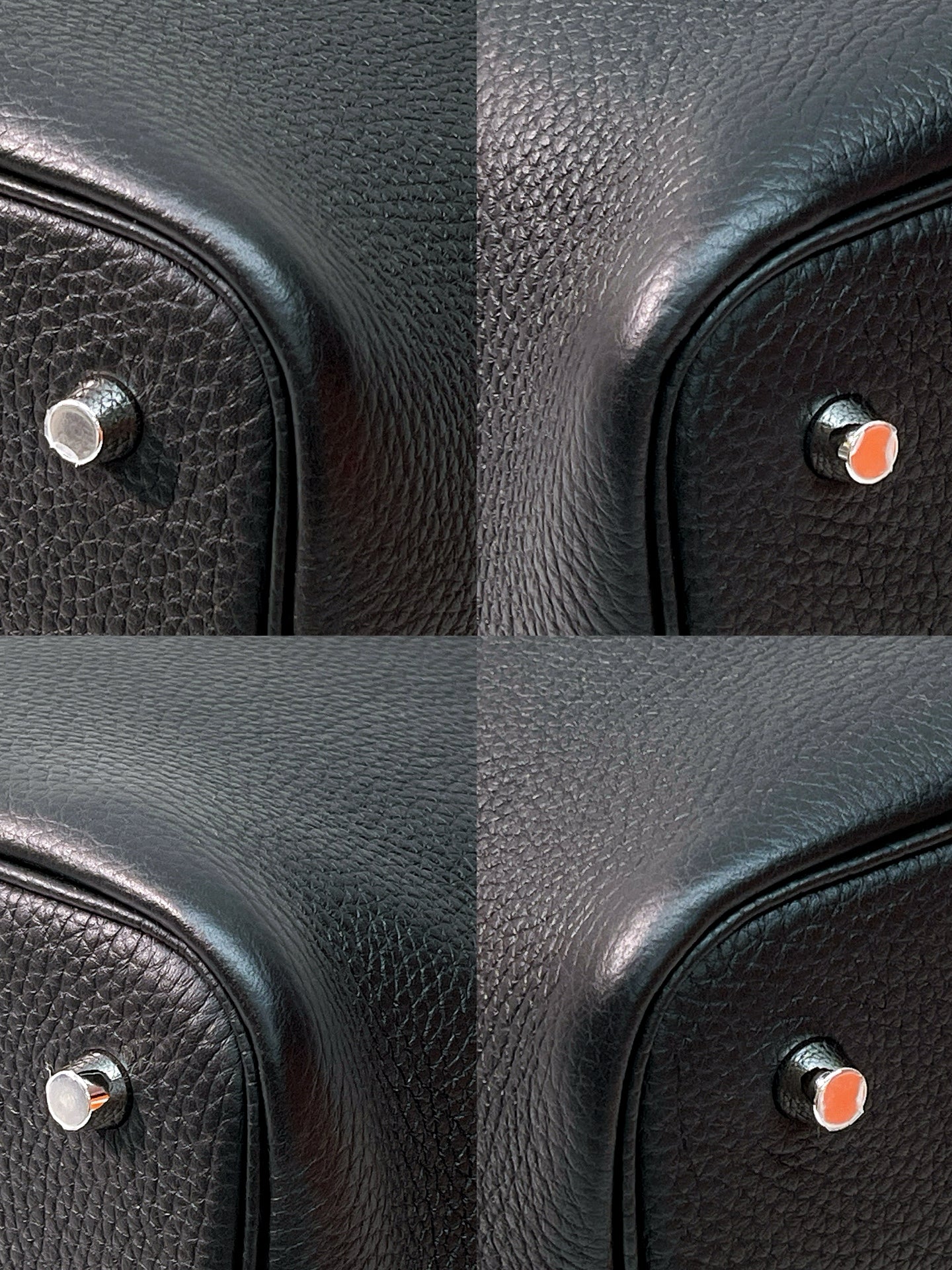 HERMES PICOTIN 22 NOIR/SILVER