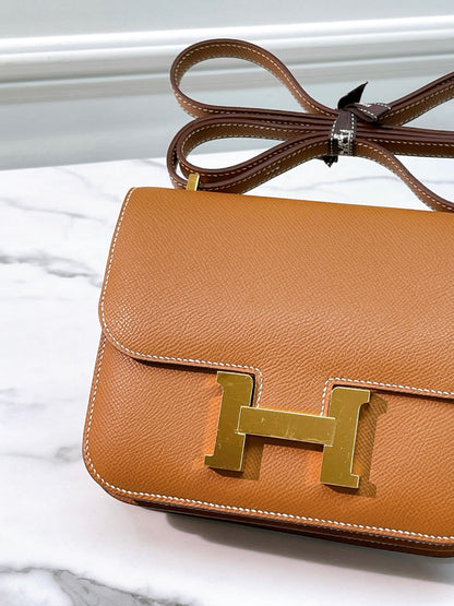 HERMES CONSTANCE MINI GOLD/GOLD