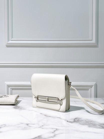 HERMES ROULIS MINI NATA/SILVER