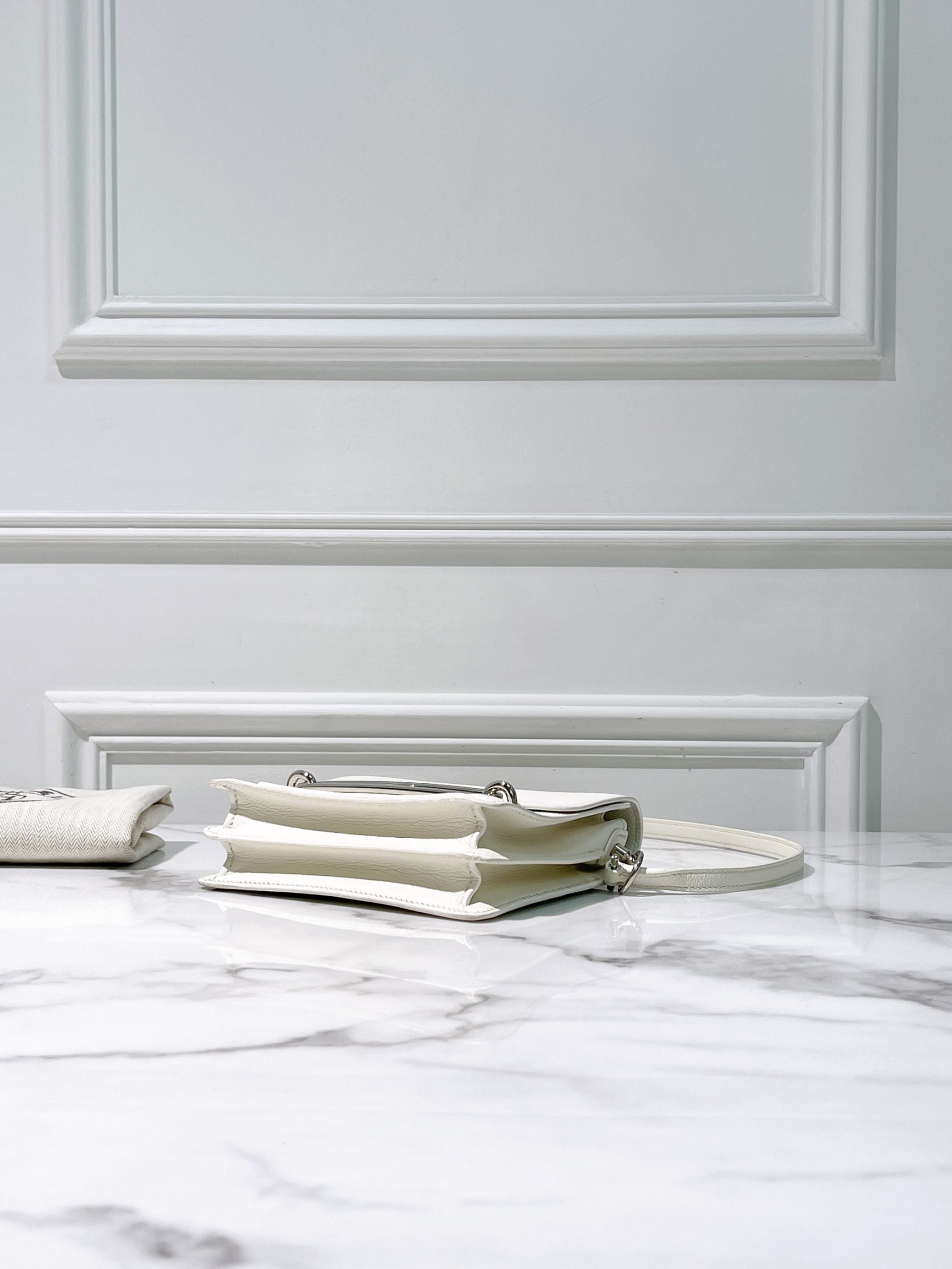 HERMES ROULIS MINI NATA/SILVER