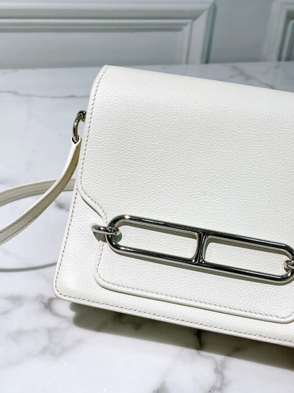 HERMES ROULIS MINI NATA/SILVER