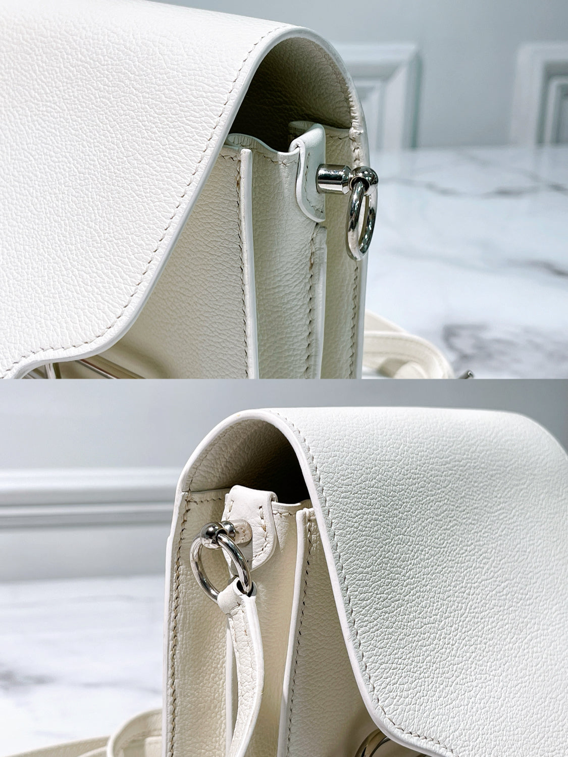 HERMES ROULIS MINI NATA/SILVER