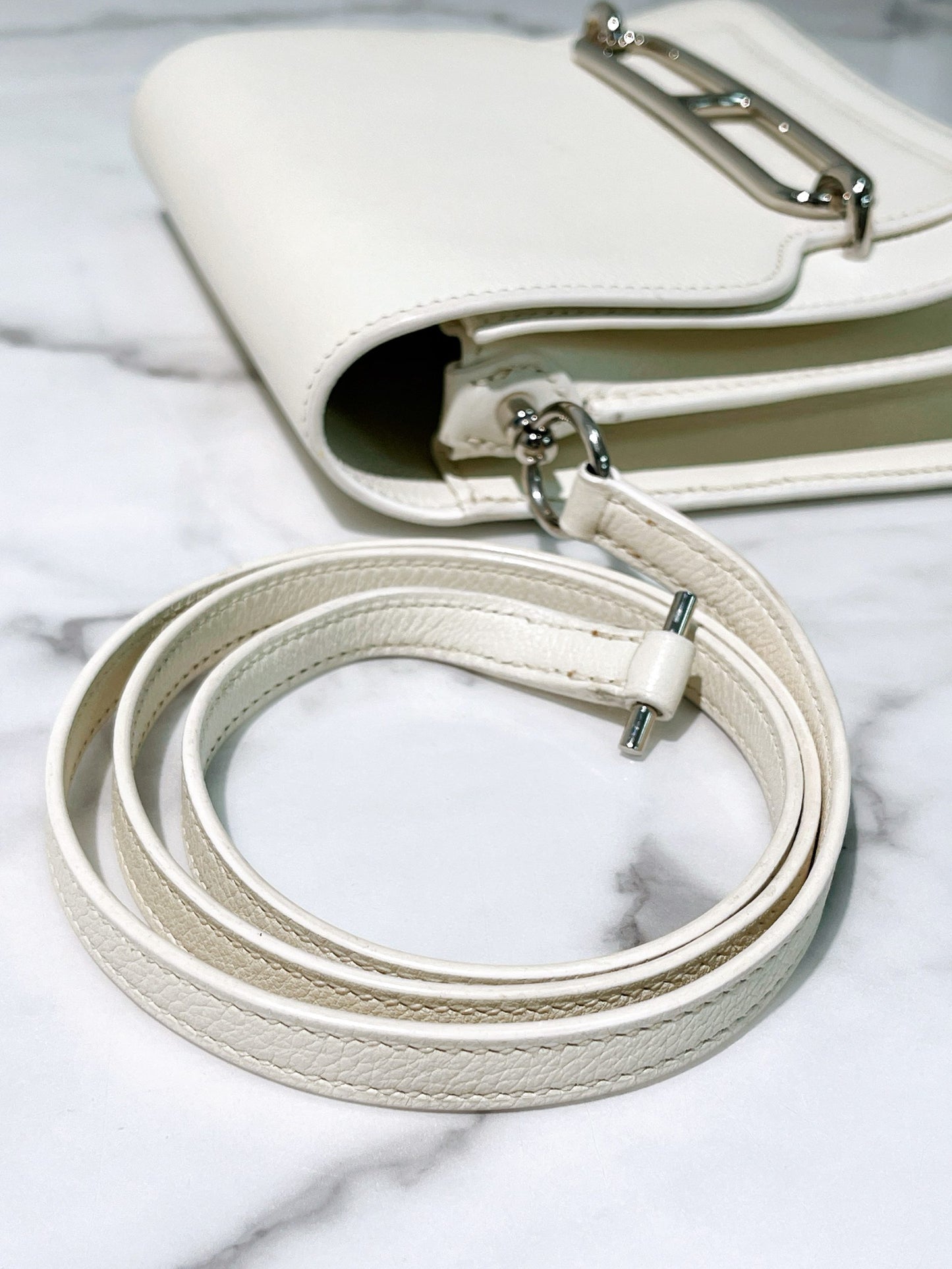 HERMES ROULIS MINI NATA/SILVER