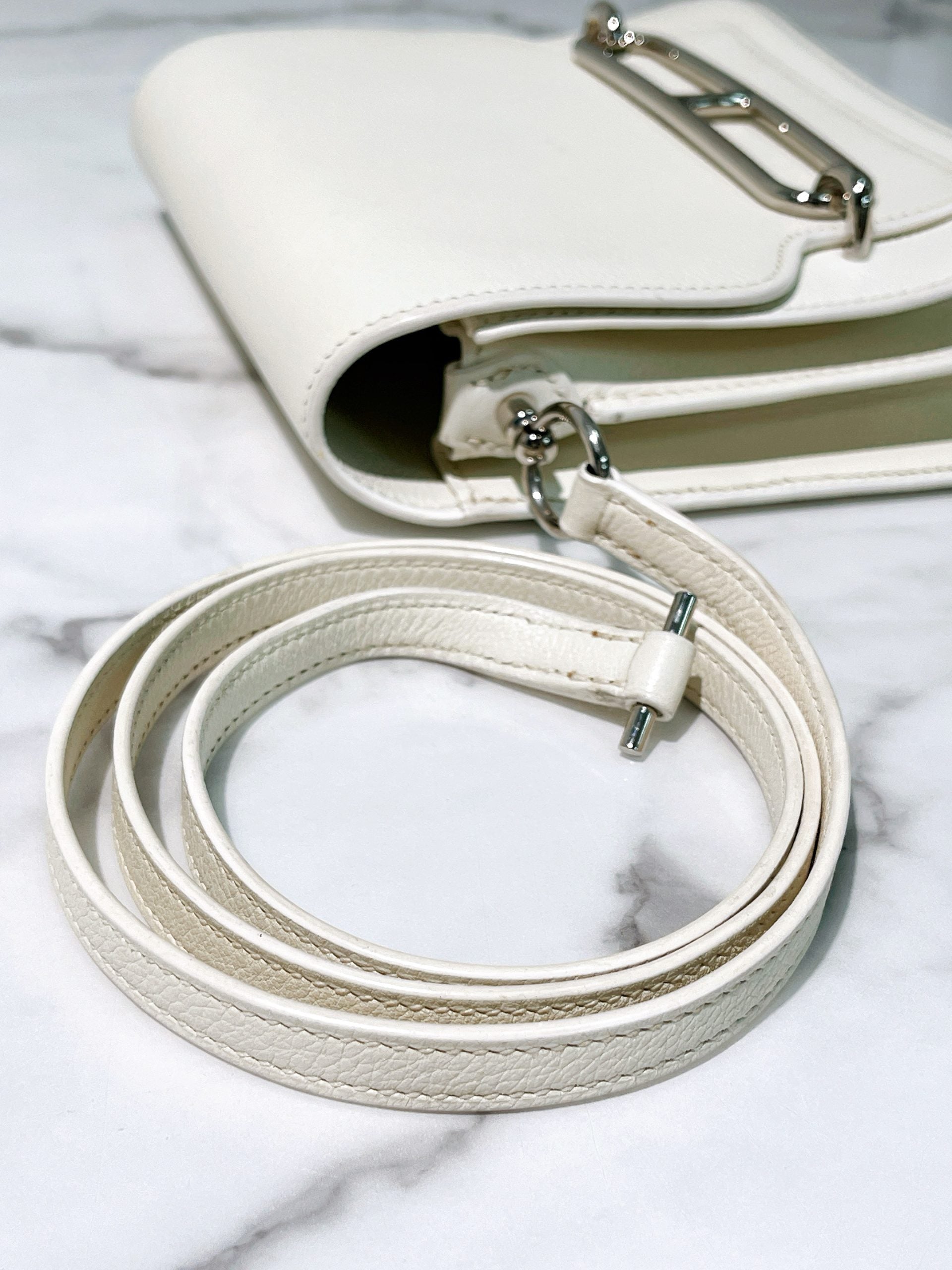 HERMES ROULIS MINI NATA/SILVER