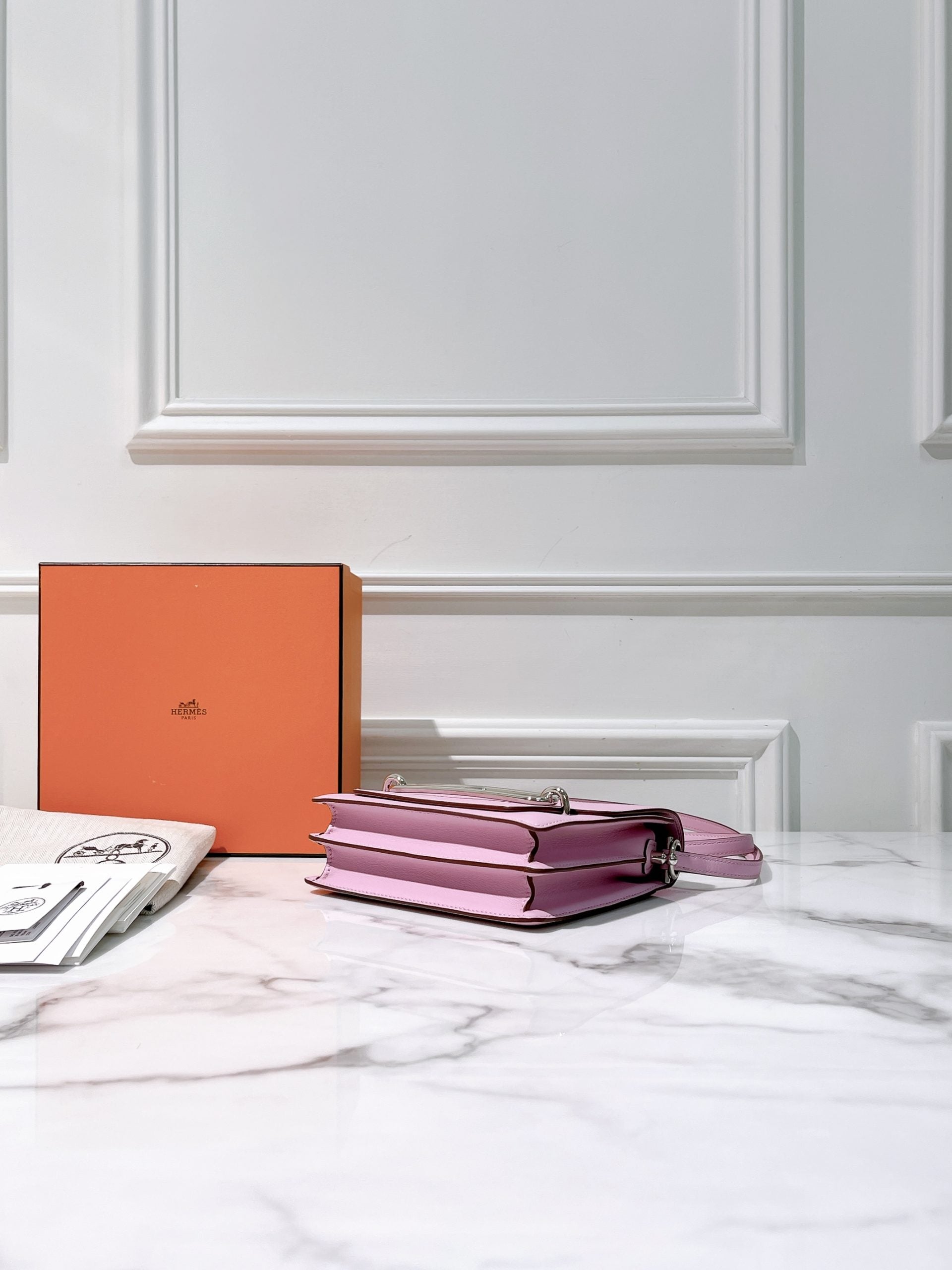 HERMES ROULIS MINI MAUVE SYLVESTRE