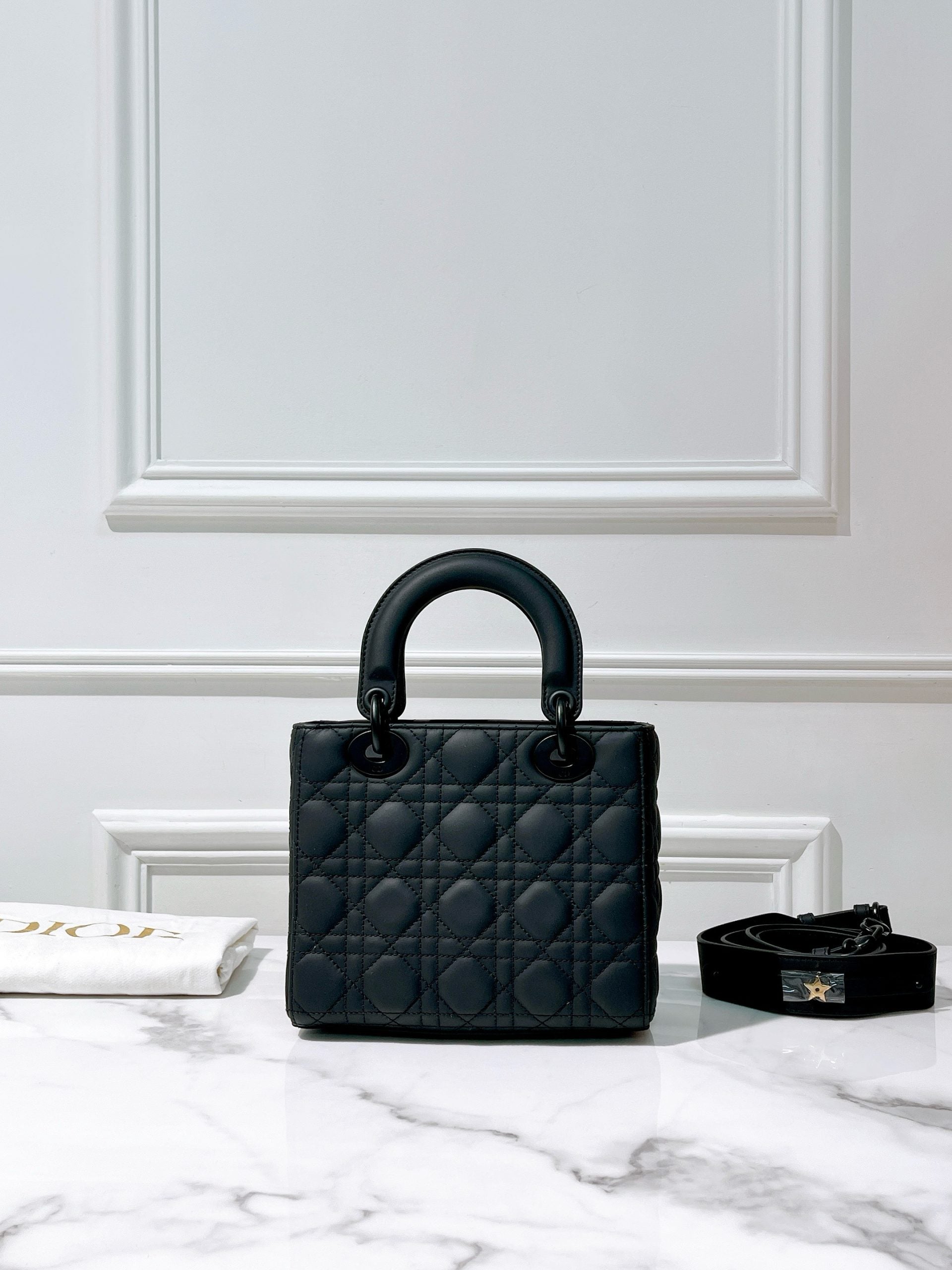 DIOR LADY SMALL SO BLACK