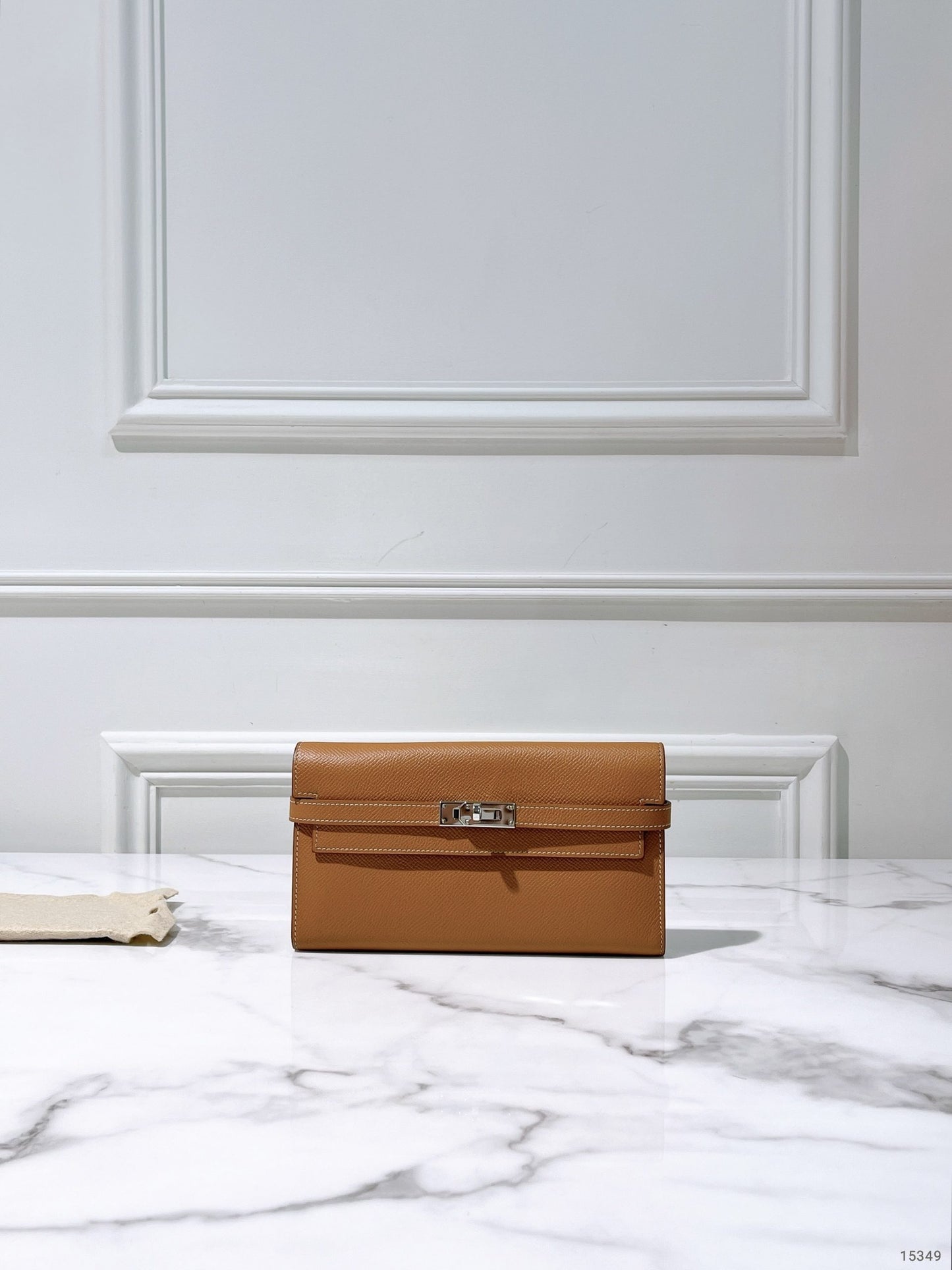 HERMES KELLY LONG WALLET GOLD/GOLD