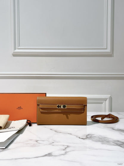 HERMES KELLY TO GO GOLD/GOLD