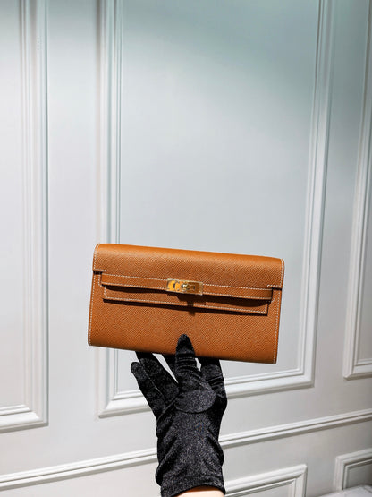HERMES KELLY TO GO GOLD/GOLD