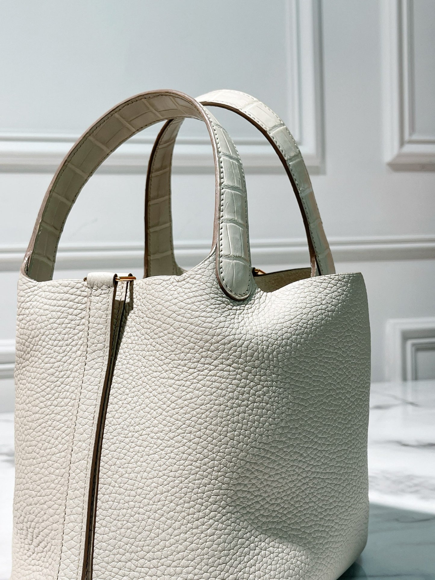 HERMES PICOTIN 18 TOUCH BETON/GOLD