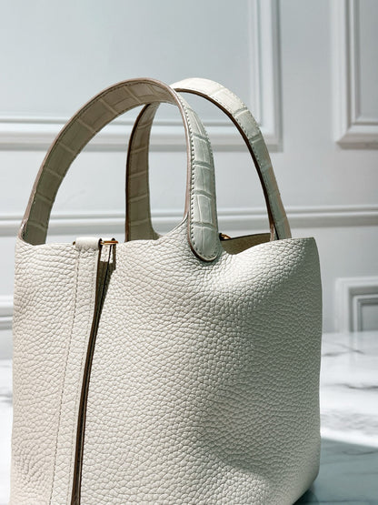 HERMES PICOTIN 18 TOUCH BETON/GOLD