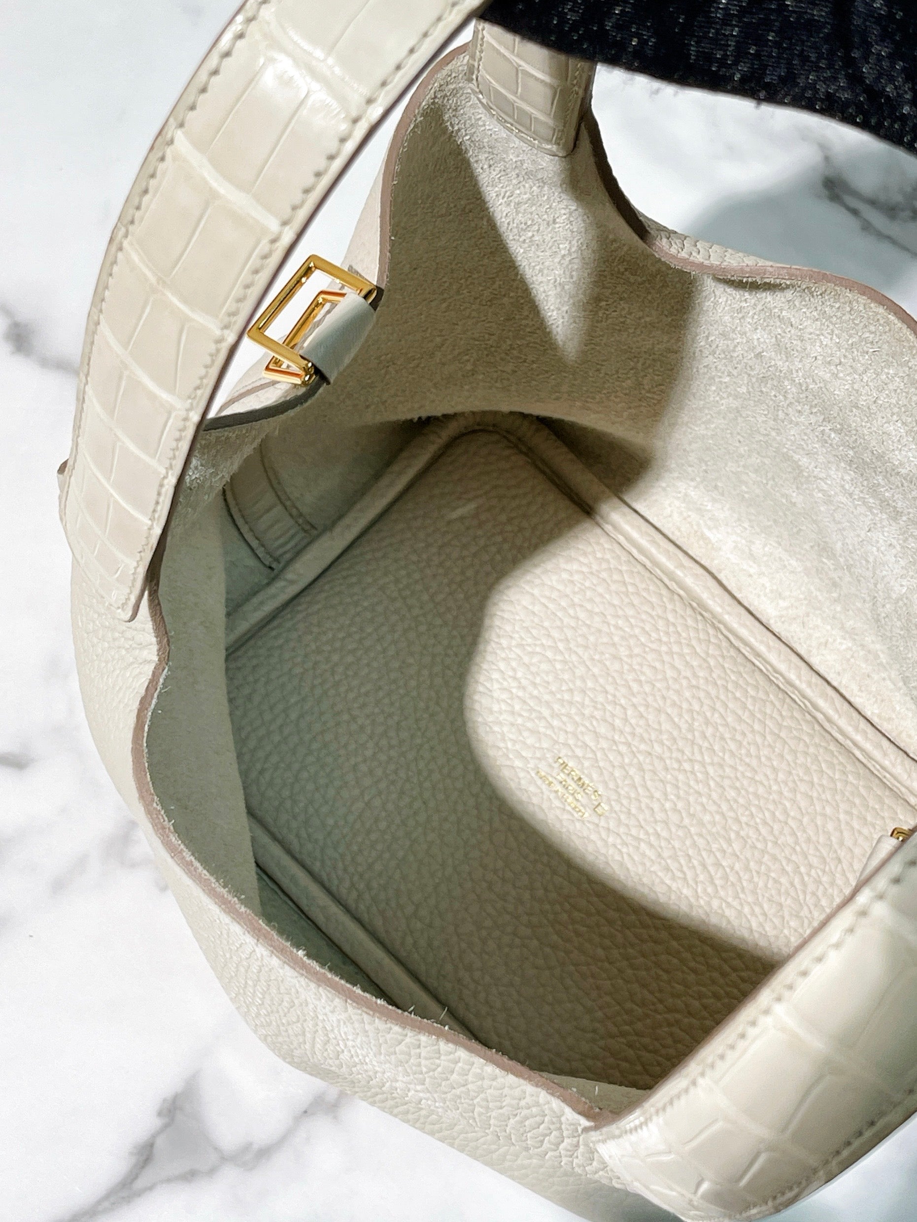 HERMES PICOTIN 18 TOUCH BETON/GOLD