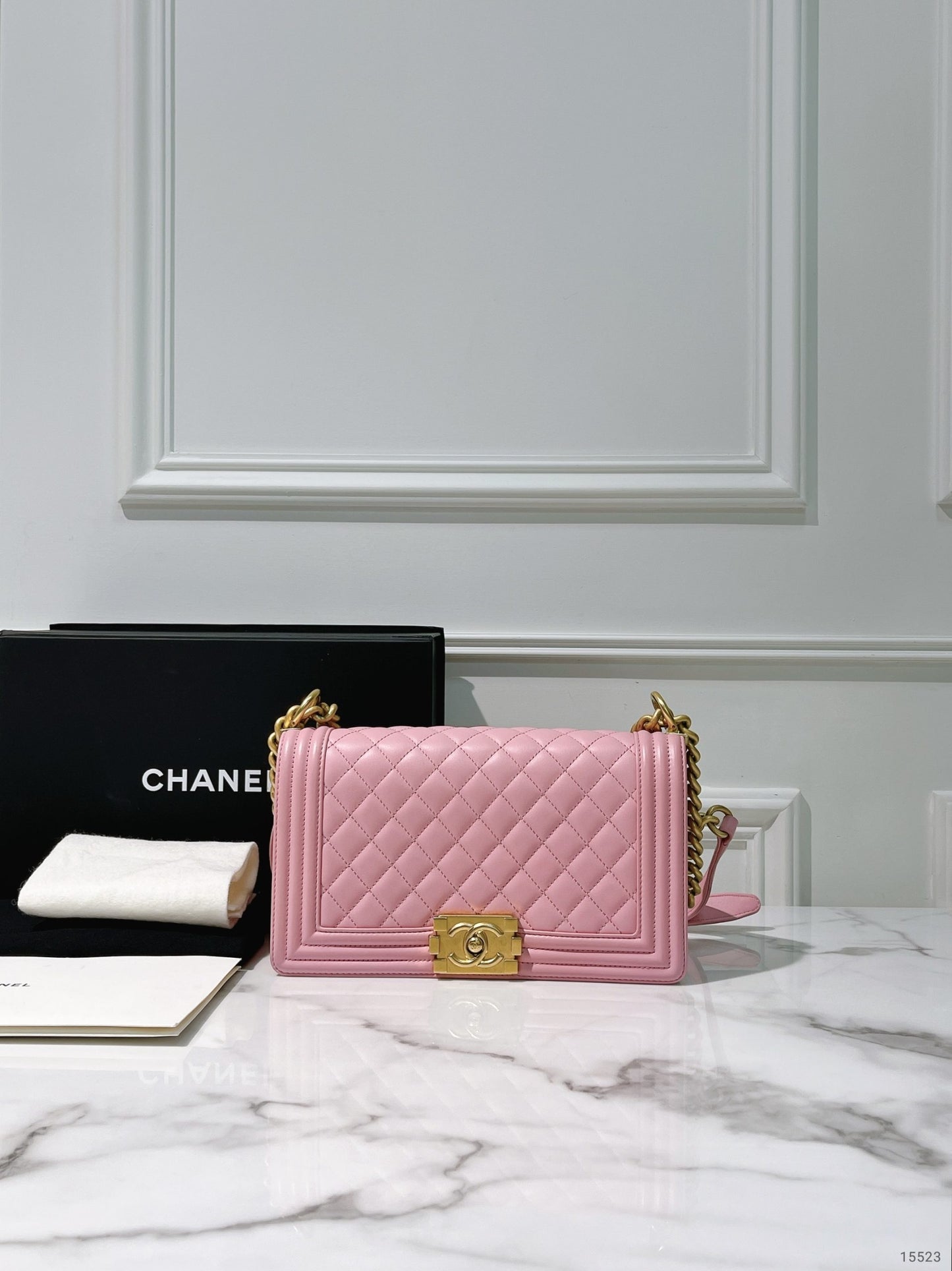 CHANEL LEBOY, PINK/GOLD