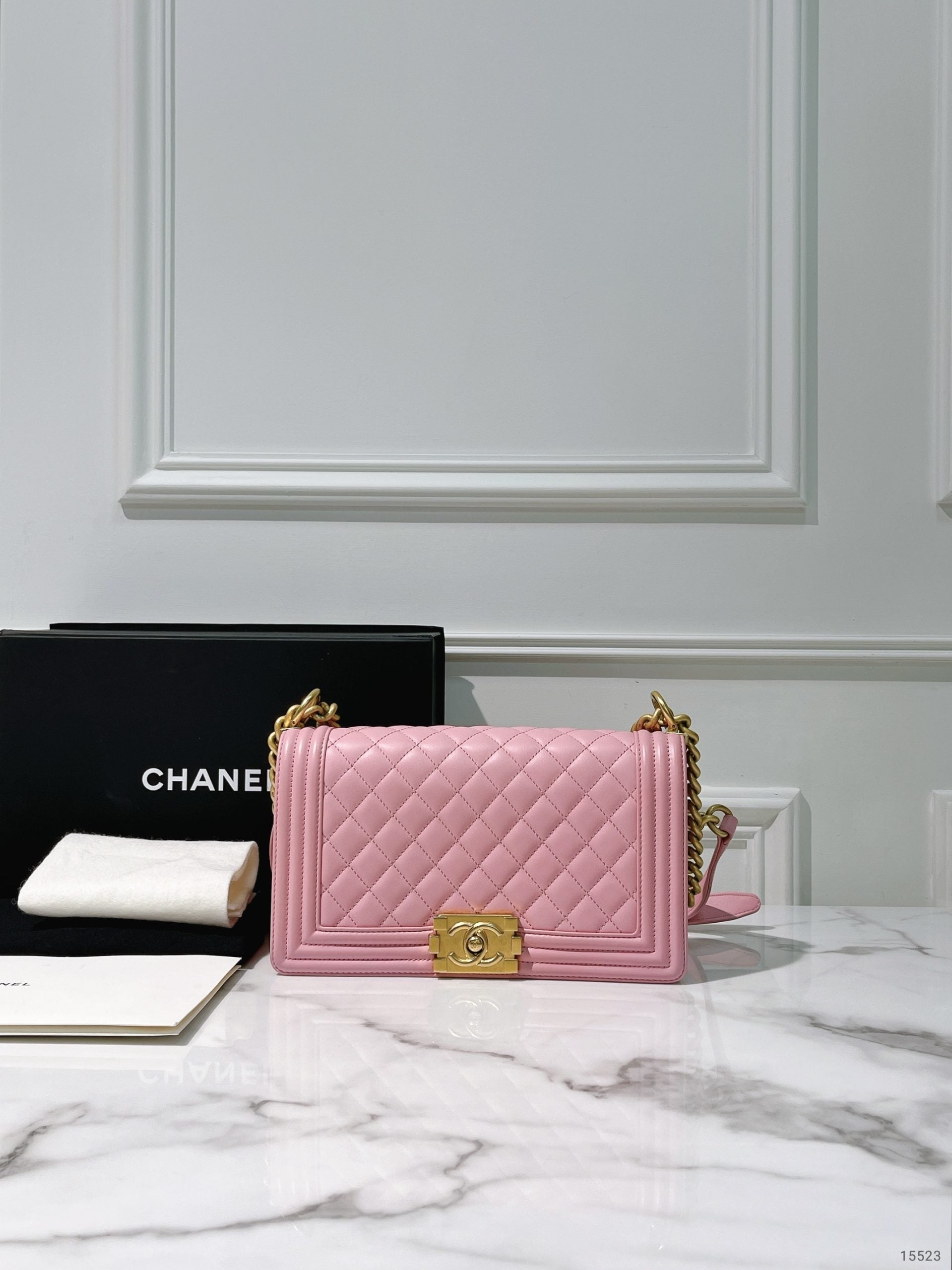 CHANEL LEBOY, PINK/GOLD